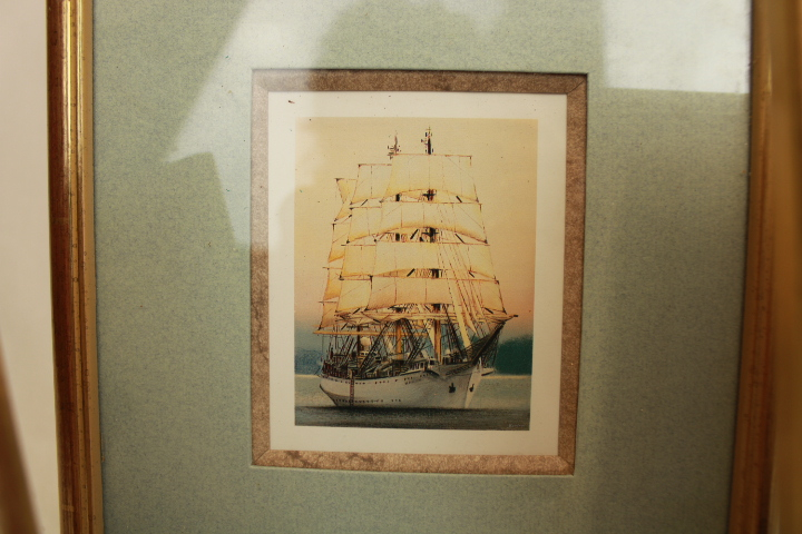 3 cadres dorés -motifs de bateaux - Photo 3
