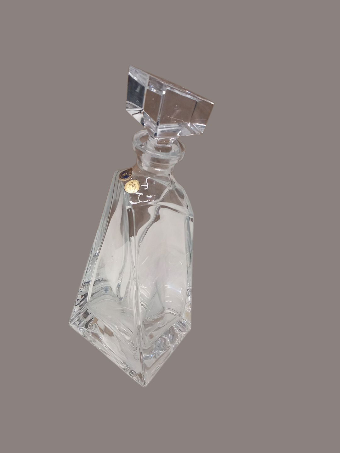 Voir photo 2 de Carafe en cristal de Bohême. Carafe en cristal de Bohême. Bon état - Vue 2 -