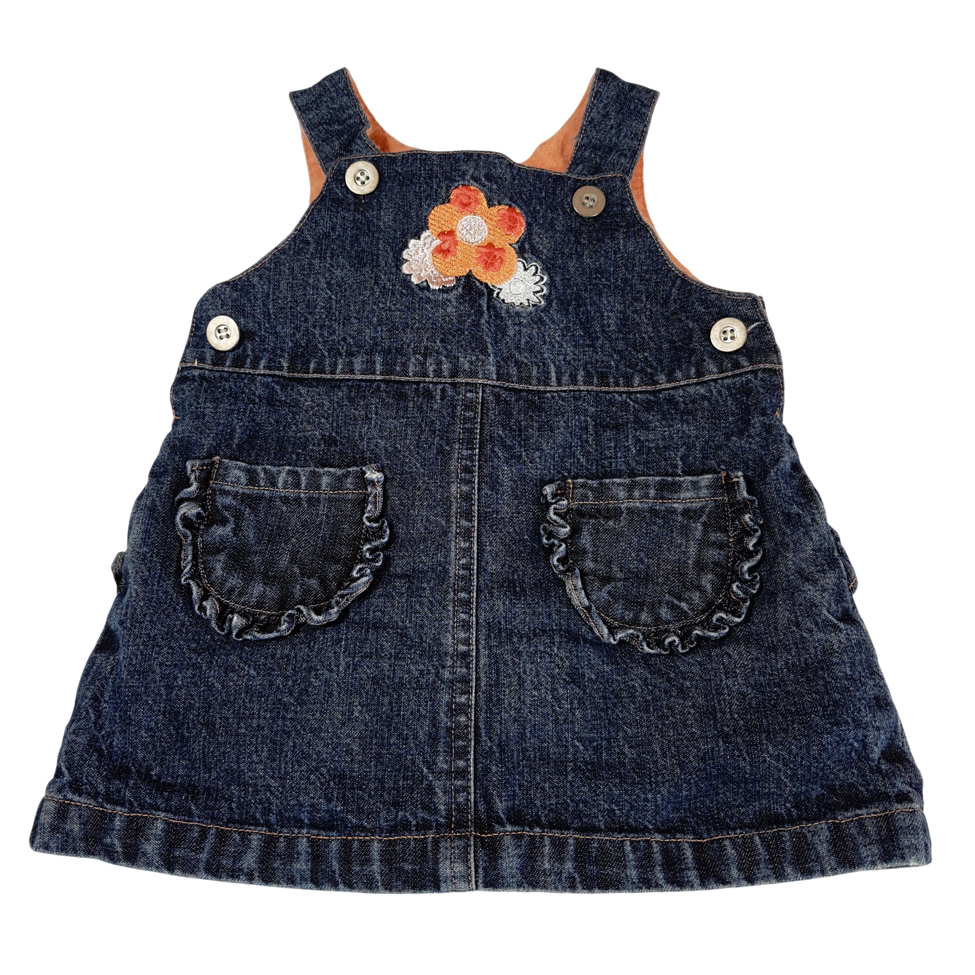 Robe en jean doublée - Grain de blé - 3 mois - Photo 0