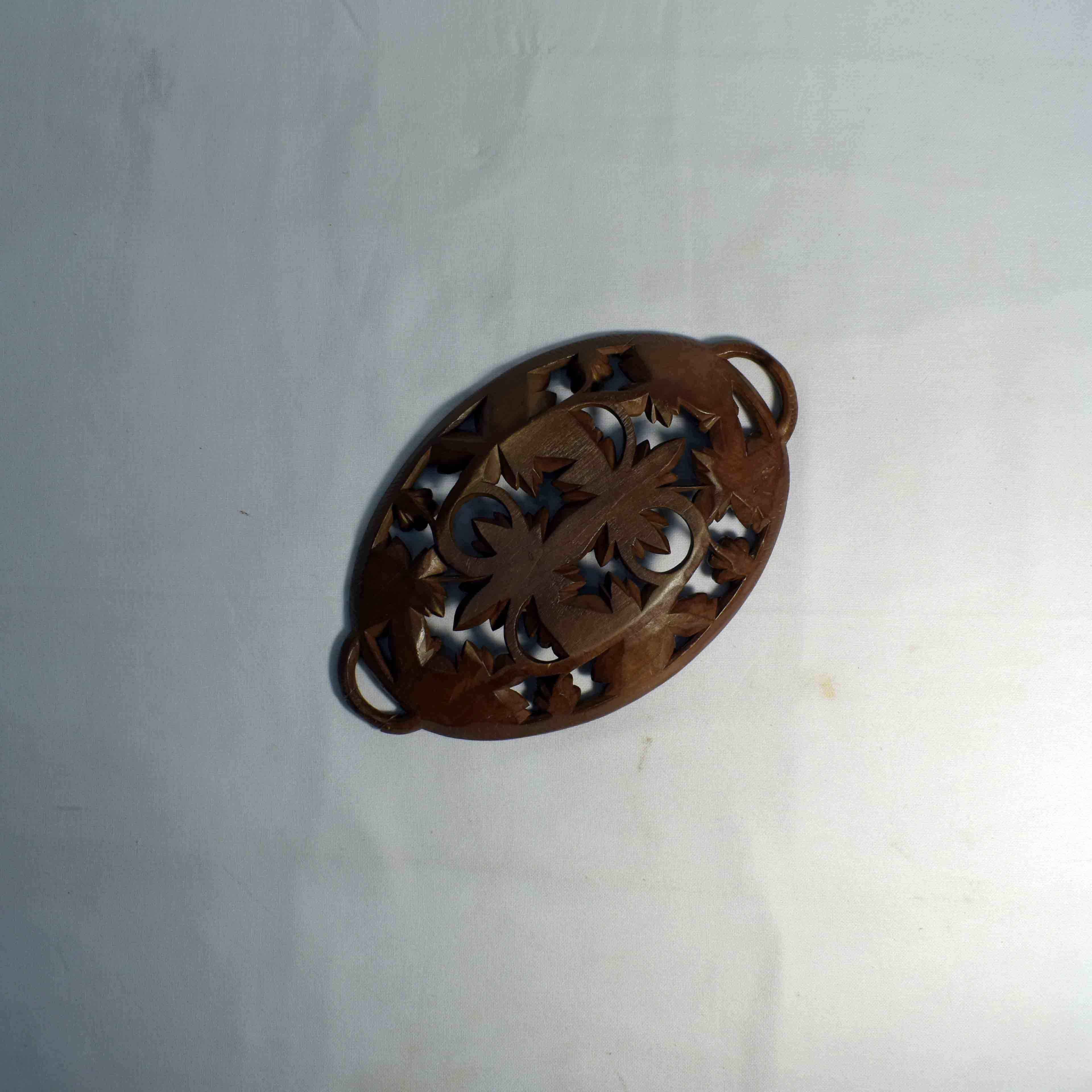 Petit Vide Poche - Bois Sculpté Ajouré - Photo 1