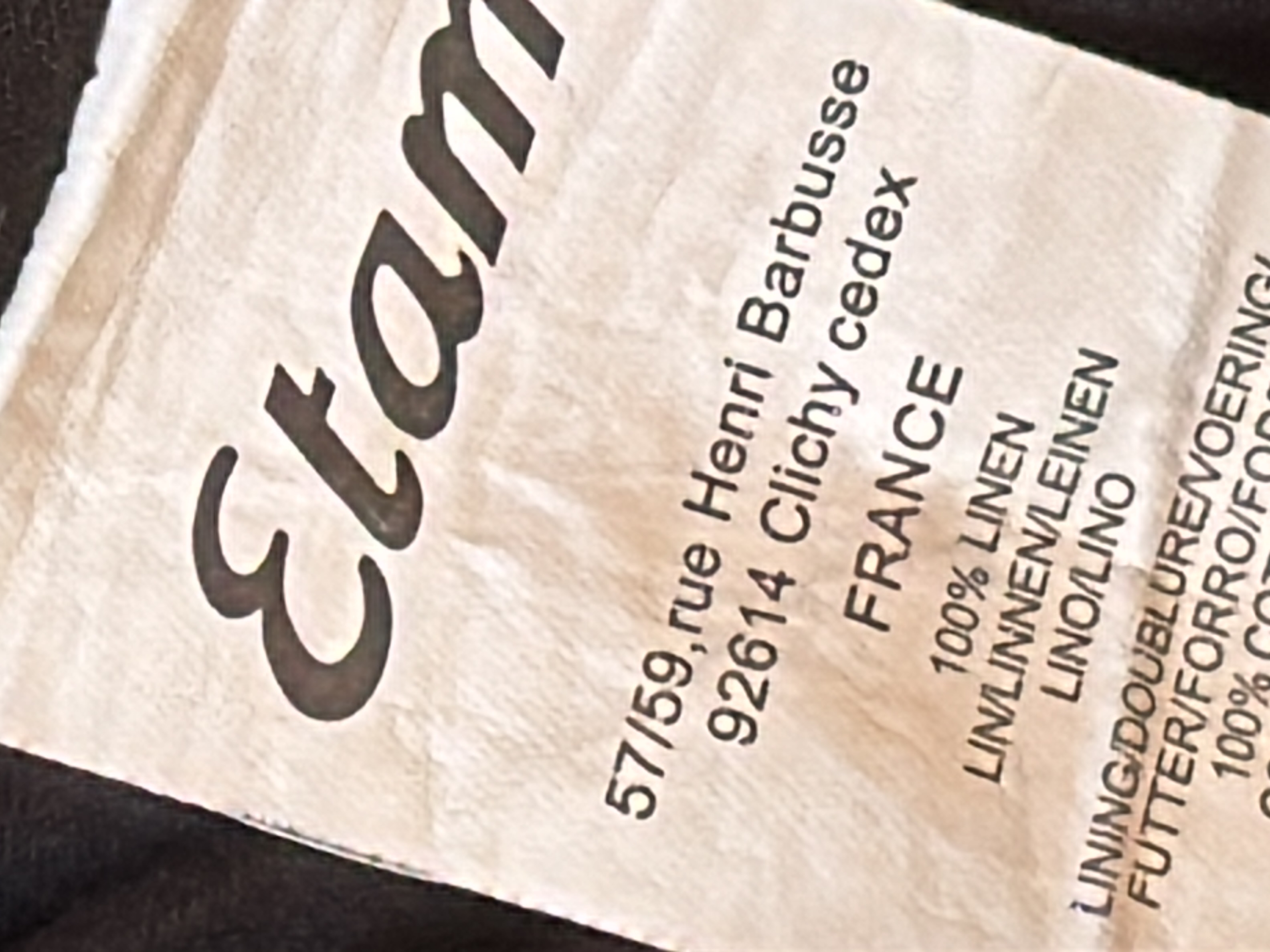 Boléro Etam Noir en Lin Brodé 🛒 - Photo 7