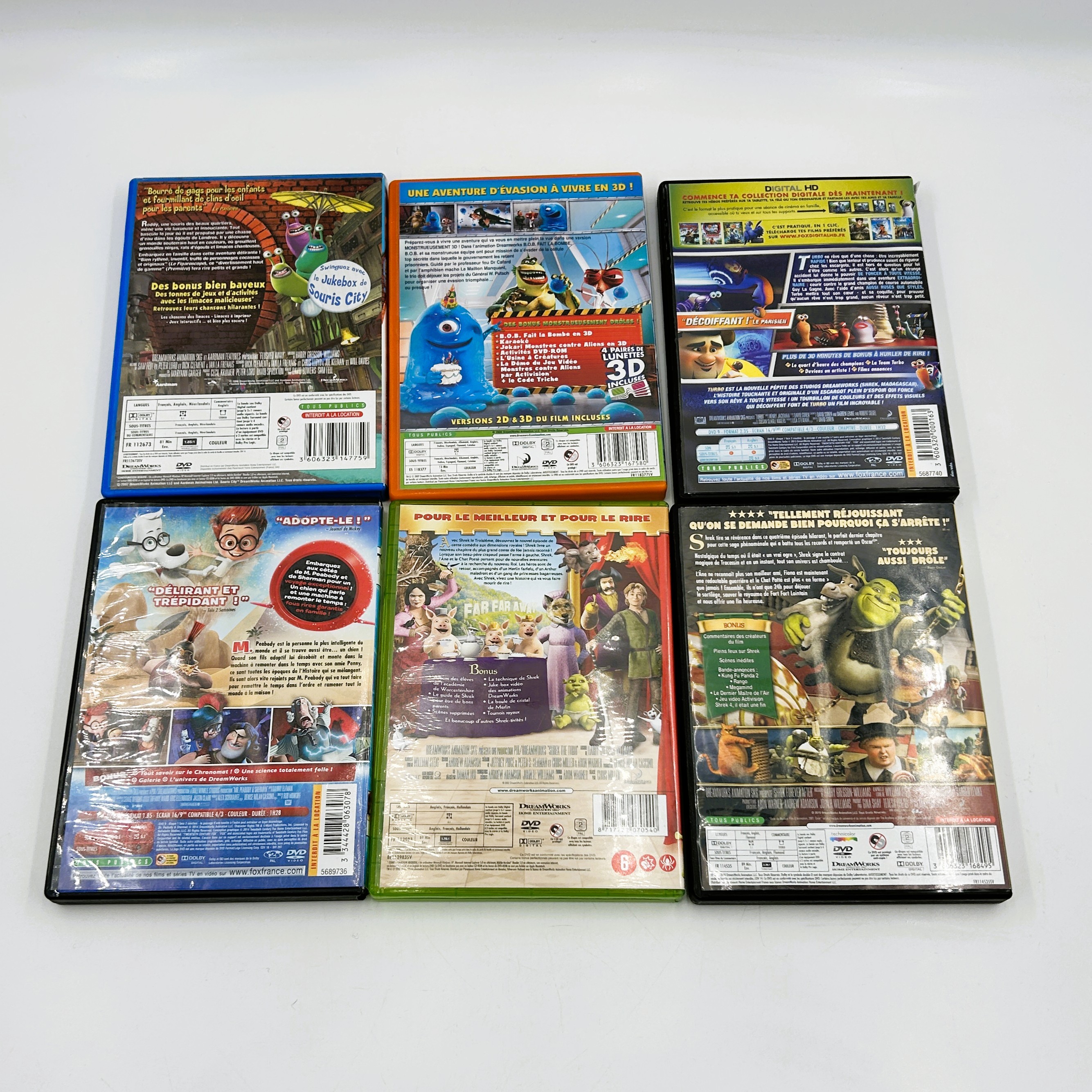 Voir photo 2 de 6 DVD Dreamworks 6 DVD Dreamworks Bon état - Vue 2 -