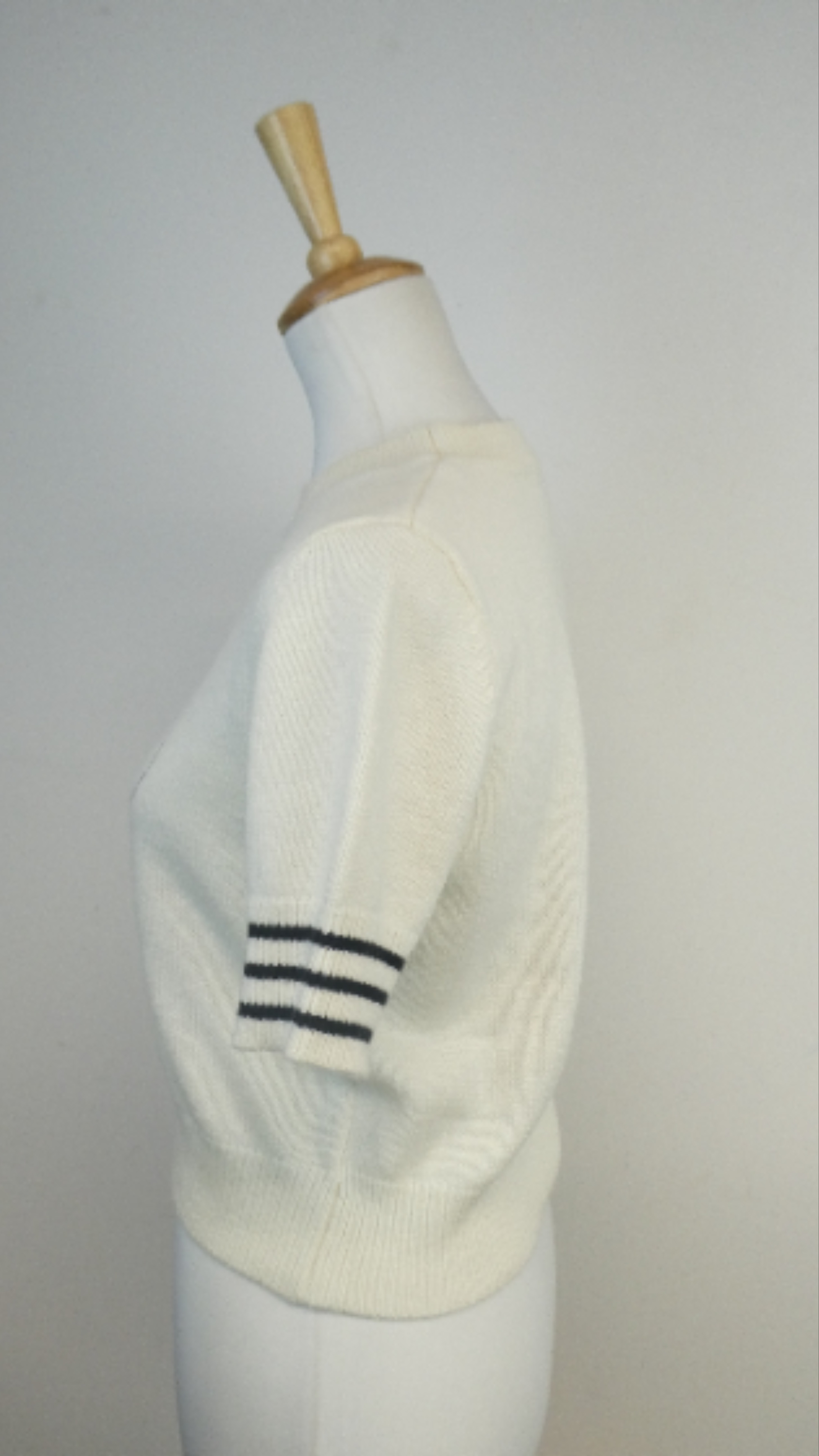 Prada - Pull blanc en laine - 34/XS/S - Photo 3