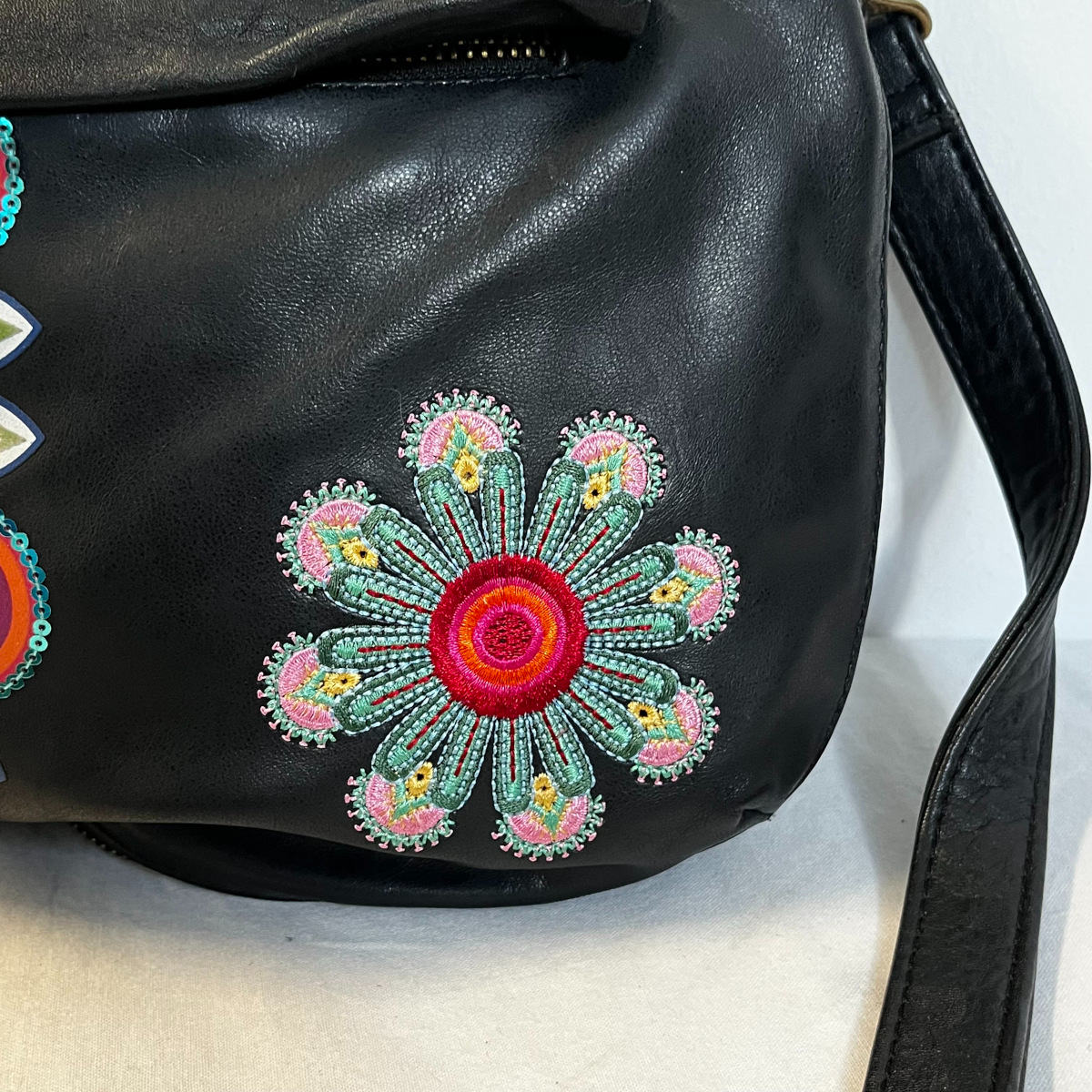 Sac en bandoulière noir, Desigual - Photo 3