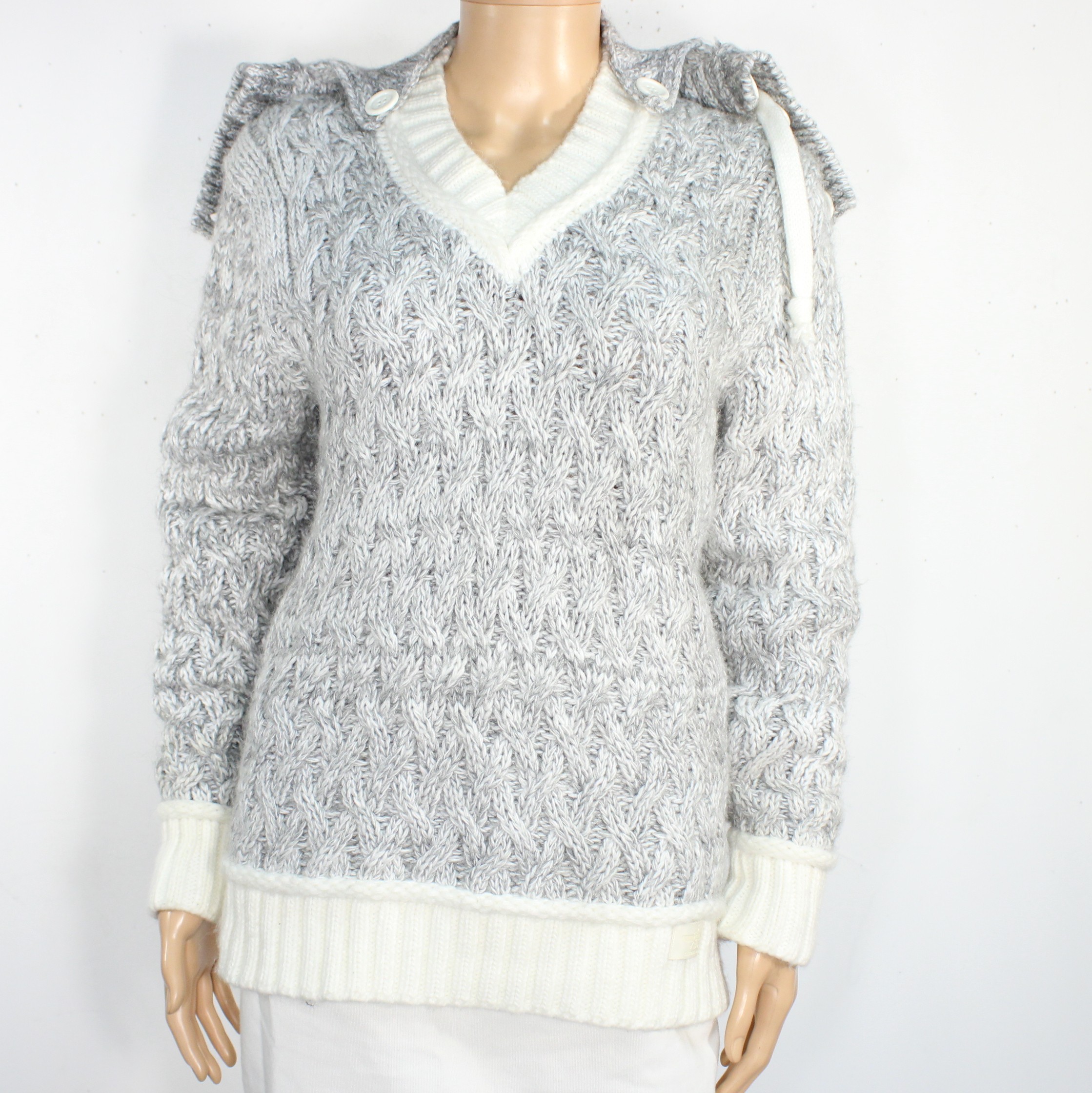 Pull Femme Gris TU friperie pas cher et éthique - Label Emmaüs