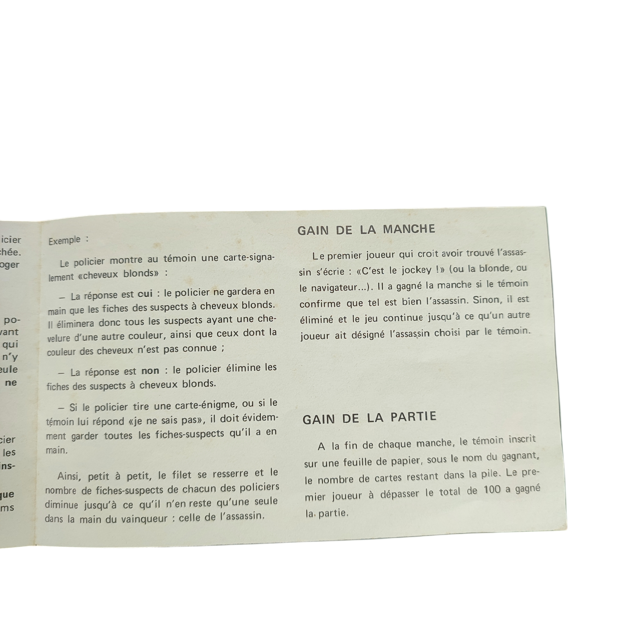 Ancien jeu de cartes "RAFLE" - jeu d'enquêteur des années 1960 - État correct - Photo 5