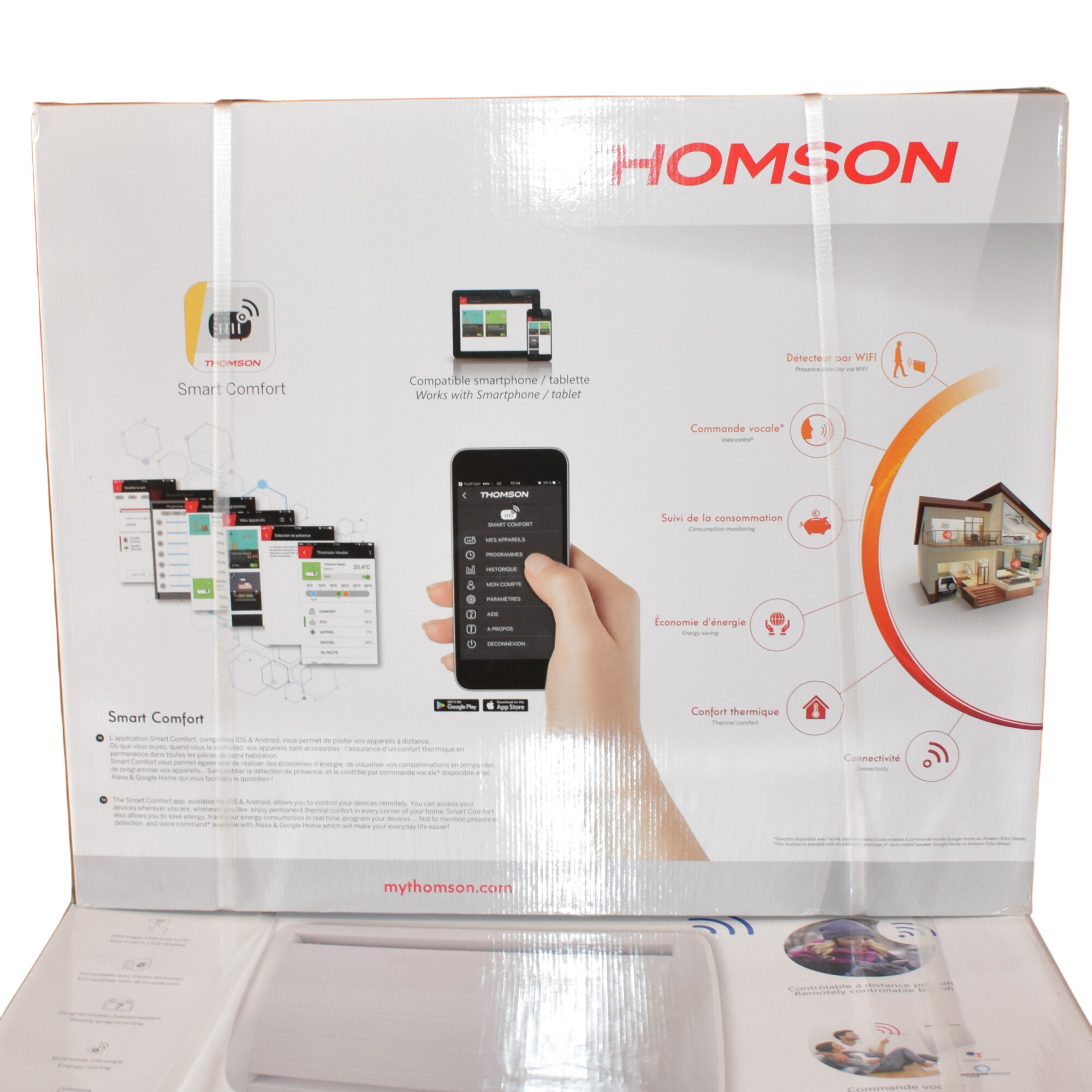 Radiateur inertie par WIFI thomson Power 1000W Comme neuf -  reconditionné disponible sur Label Emmaüs