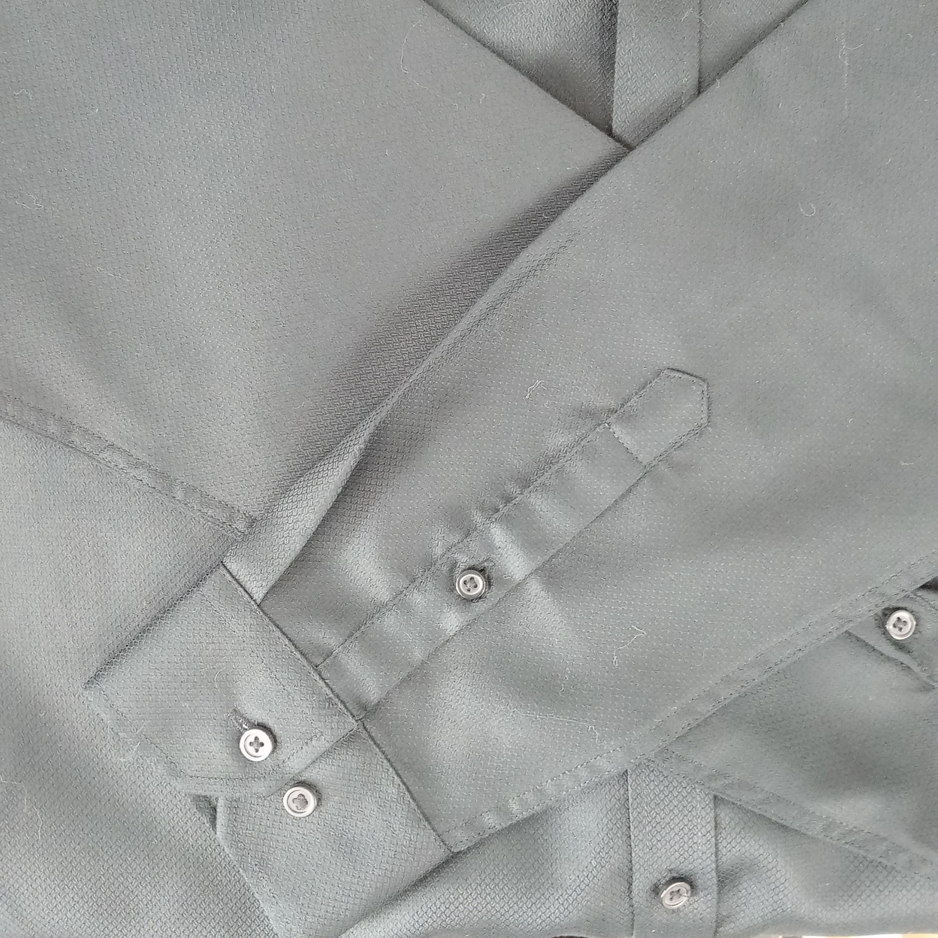 Chemise - homme - marque Jules - manches longues - couleur noir - taille M(40)  - Vue 5 - 