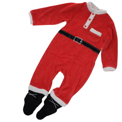 Pyjama de noël rouge imprimé - garçon - Tissaia - taille 24 mois - Photo 0