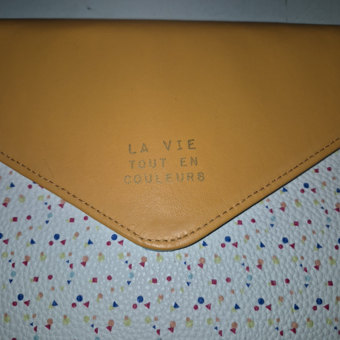 Sac bandoulière pochette simple La vie tout en couleur - Photo 1