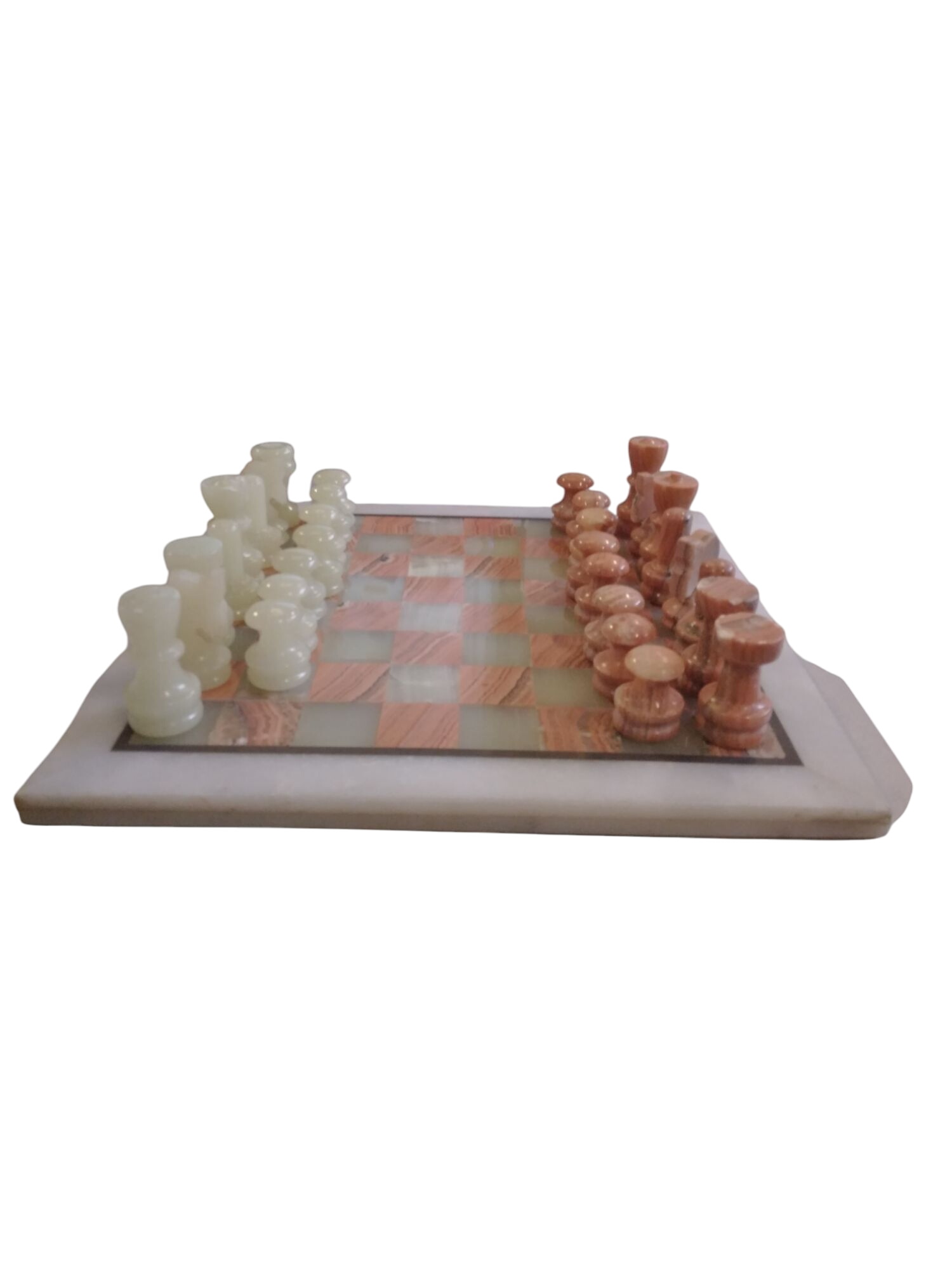Jeu d'échecs collector fait main - marbre - (C5) - Photo 0