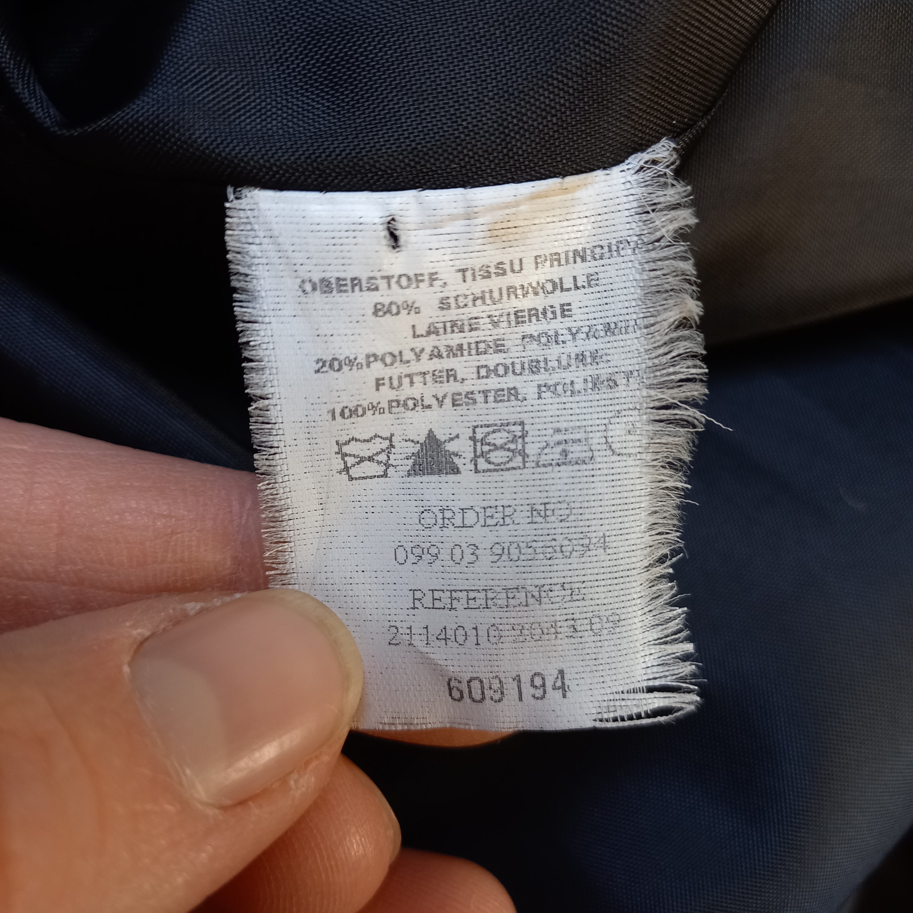 Manteau long noir bi matière "diane laury" T50 grand col Très bon état - Vue 6 - 