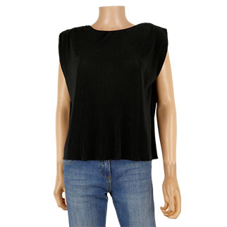 Blouse noire à rayures - femme - Kiabi - taille S - Photo 0