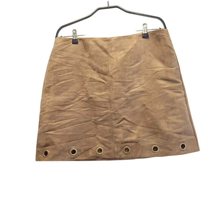 Jupe camaïeu taille 42 couleur fauve - Photo 0