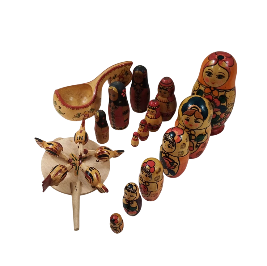 Lot de jouets en bois russes - Photo 0