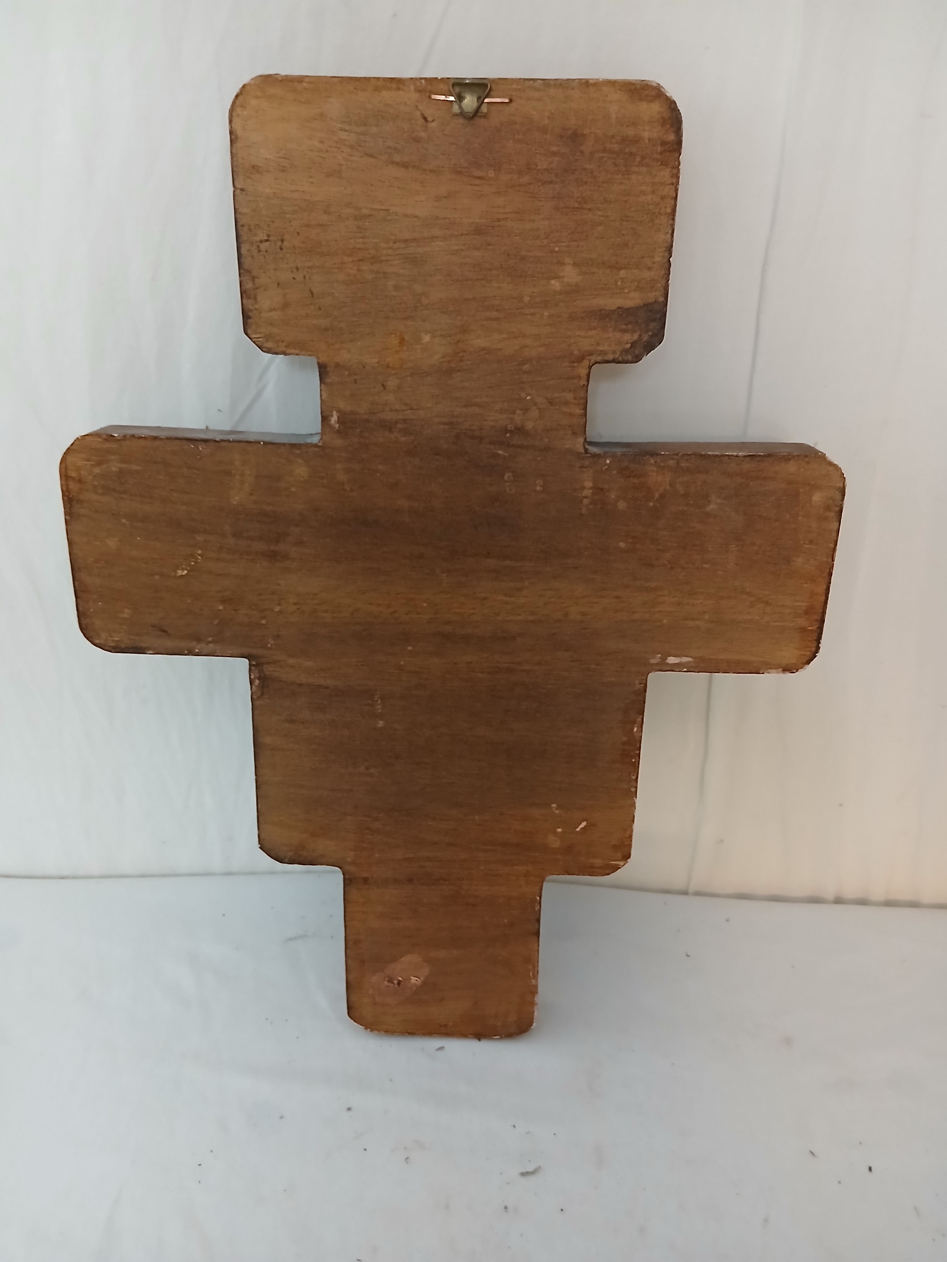 Icone orthodoxe Christ représenté en croix sur bois. - Photo 1