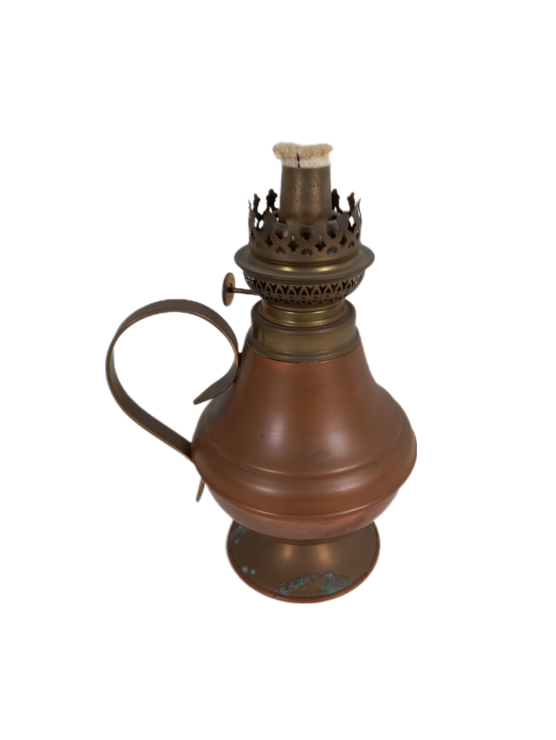 Pieds De Lampé a Pétrole En Cuivre  Très bon état - Vue 2 - 