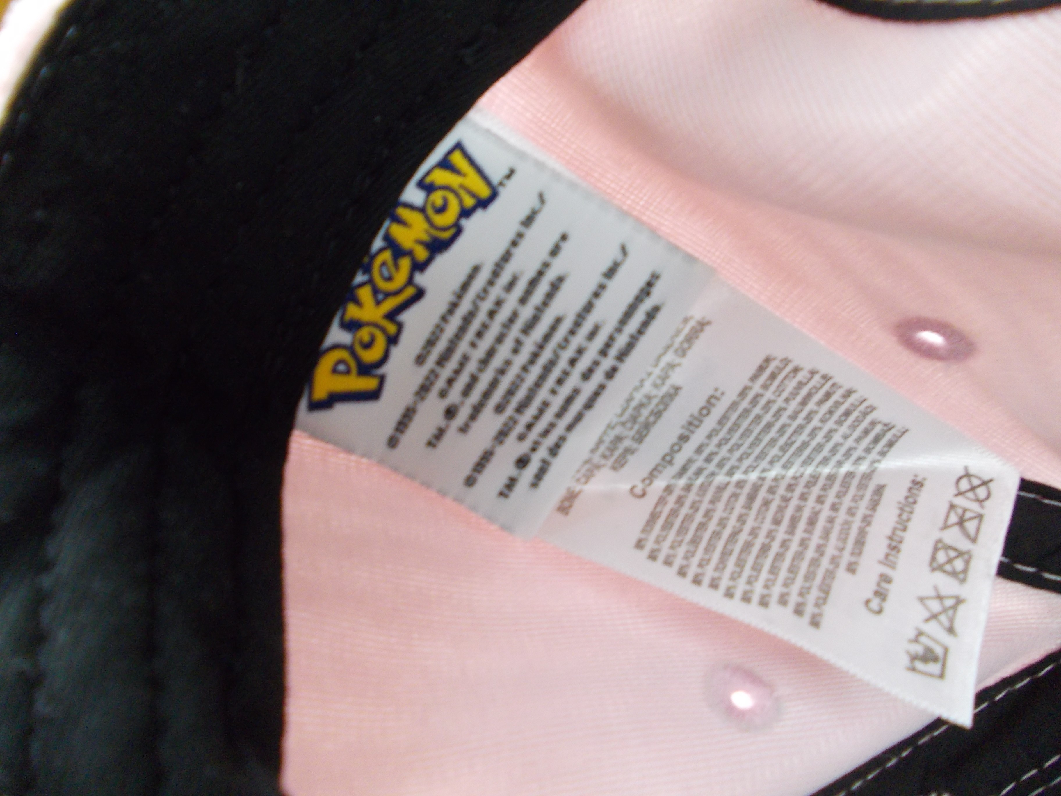 Casquette Pokémon Ramoloss en rose  - Vue 4 - 