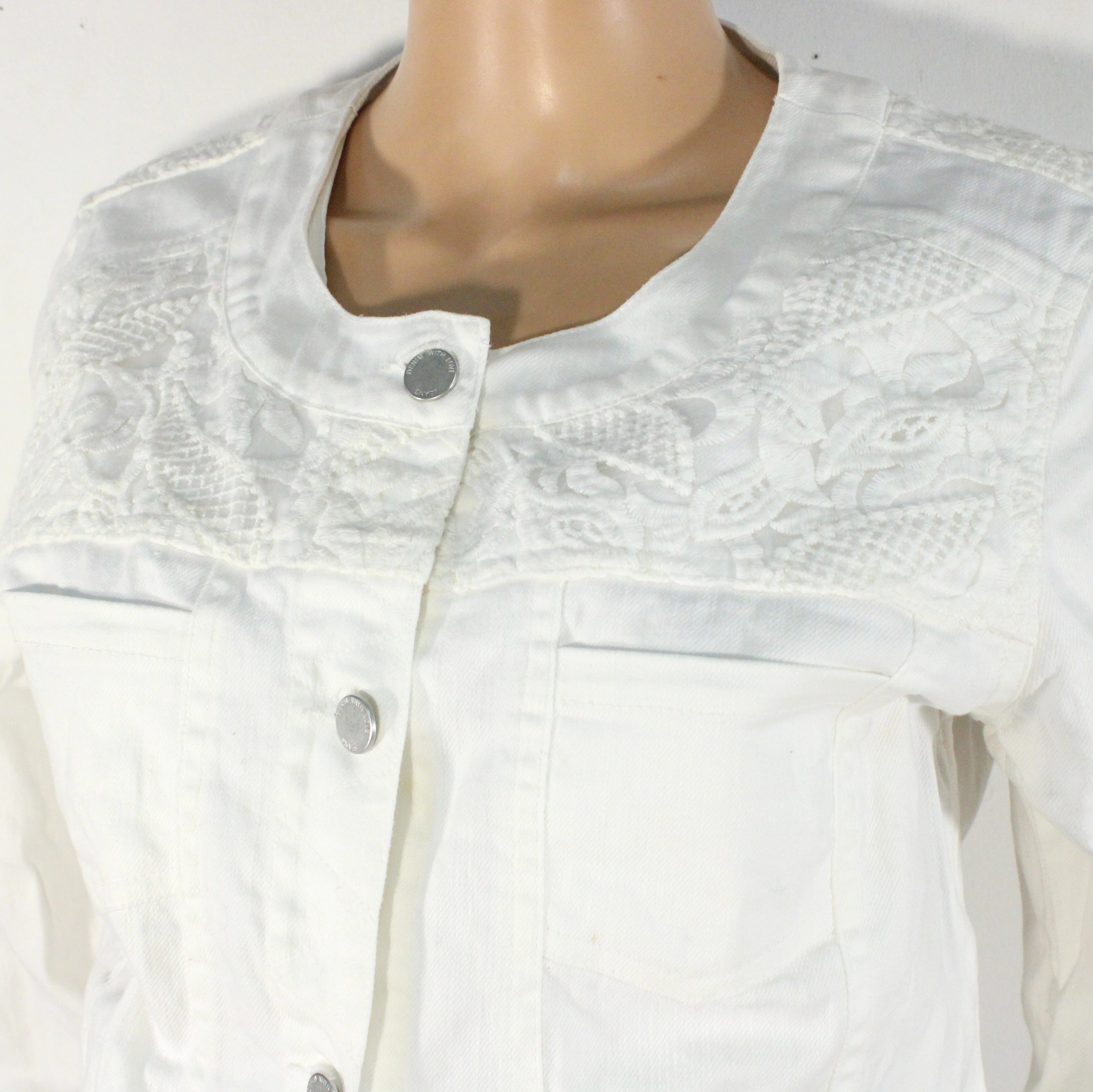 Veste Jean's Femme Blanc JAQUELINE RIU Taille 42 - Photo 1