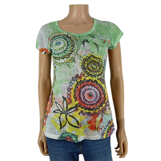 T-shirt imprim multicolore - Ky Cration - Taille L - Label Emmaus - Modalova