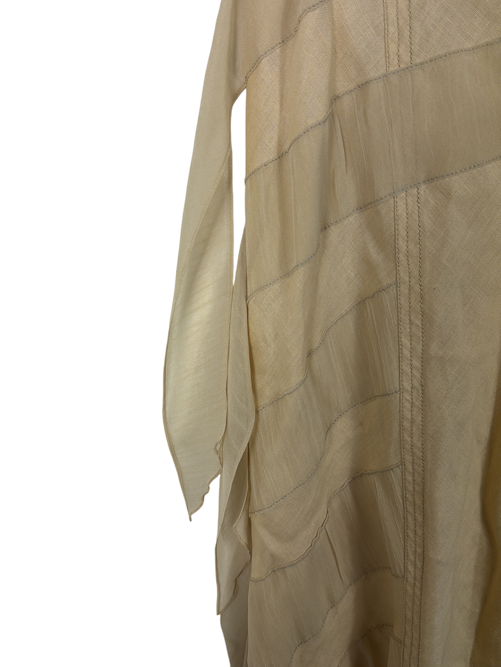 Jupe Midi Plissée Beige Un Jour Ailleurs 🌼 Taille xxxl - Photo 1