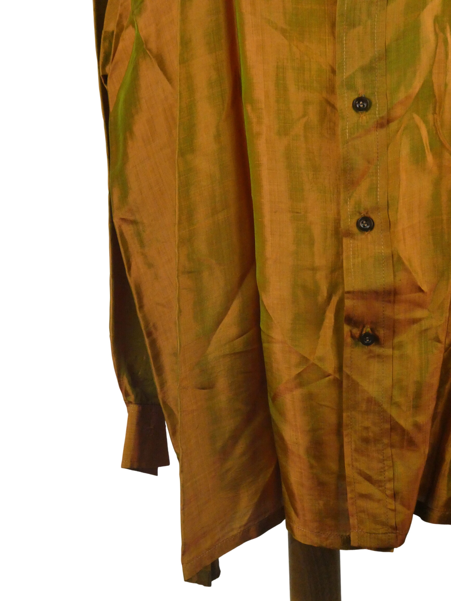 Sytan chemise manches longues encolure mao effet irisé - Taille XL - Photo 3