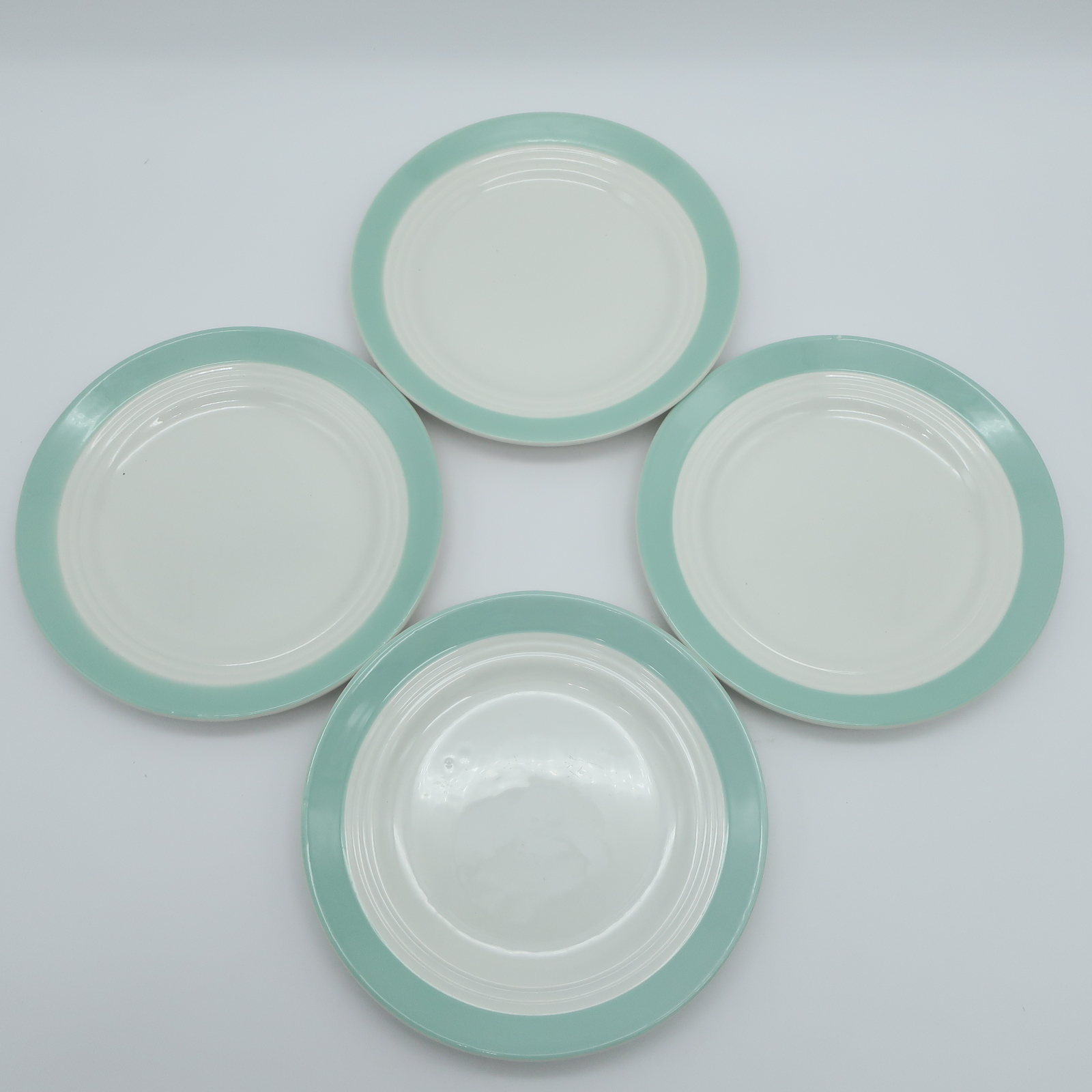 Ensemble de 8 Assiettes anciennes en porcelaine Semi Vitrifié Céranord , St Amand - Très bon état - Photo 6