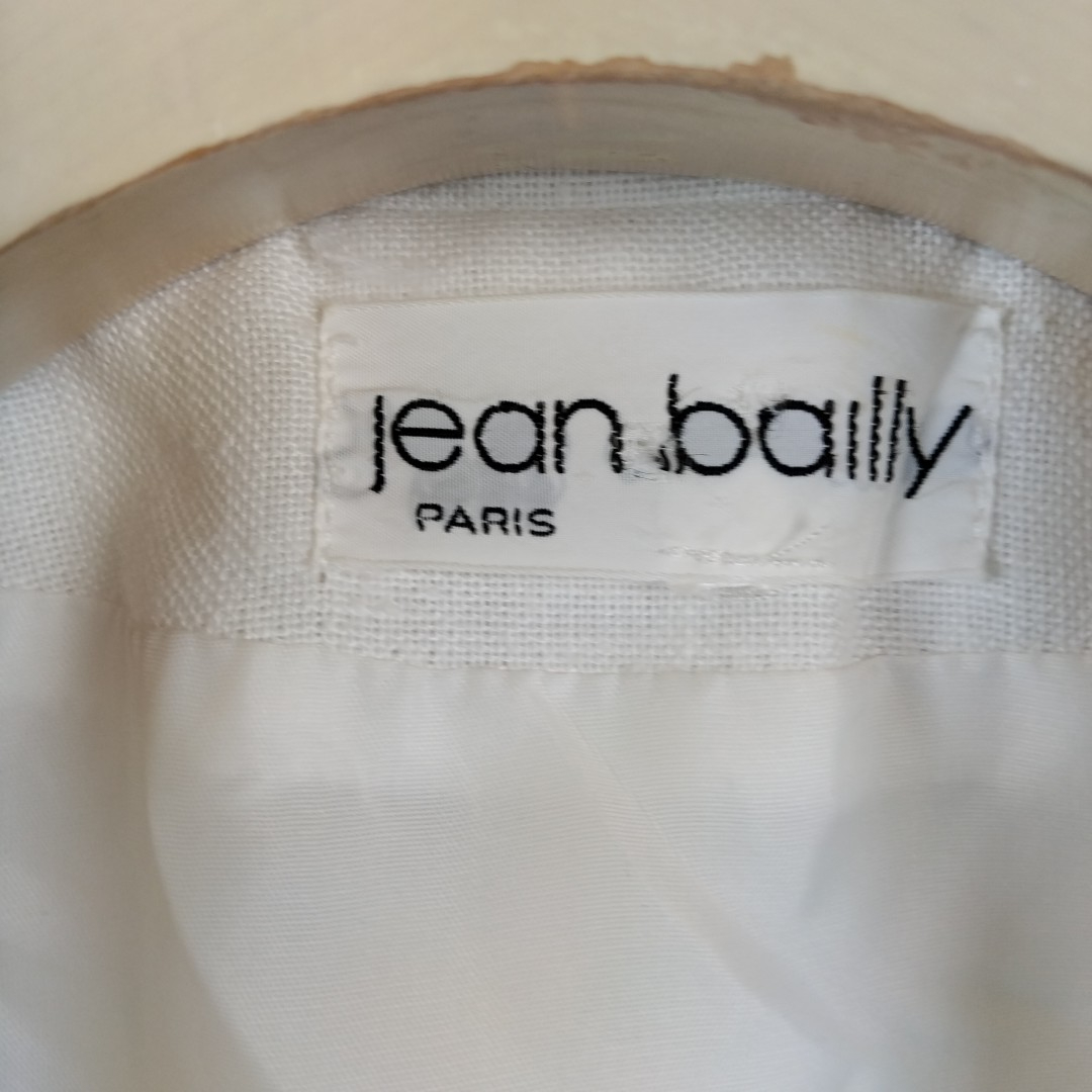 Jean Bailly - Veste blanche en polyester - Taille 48 (estimé) - Photo 3