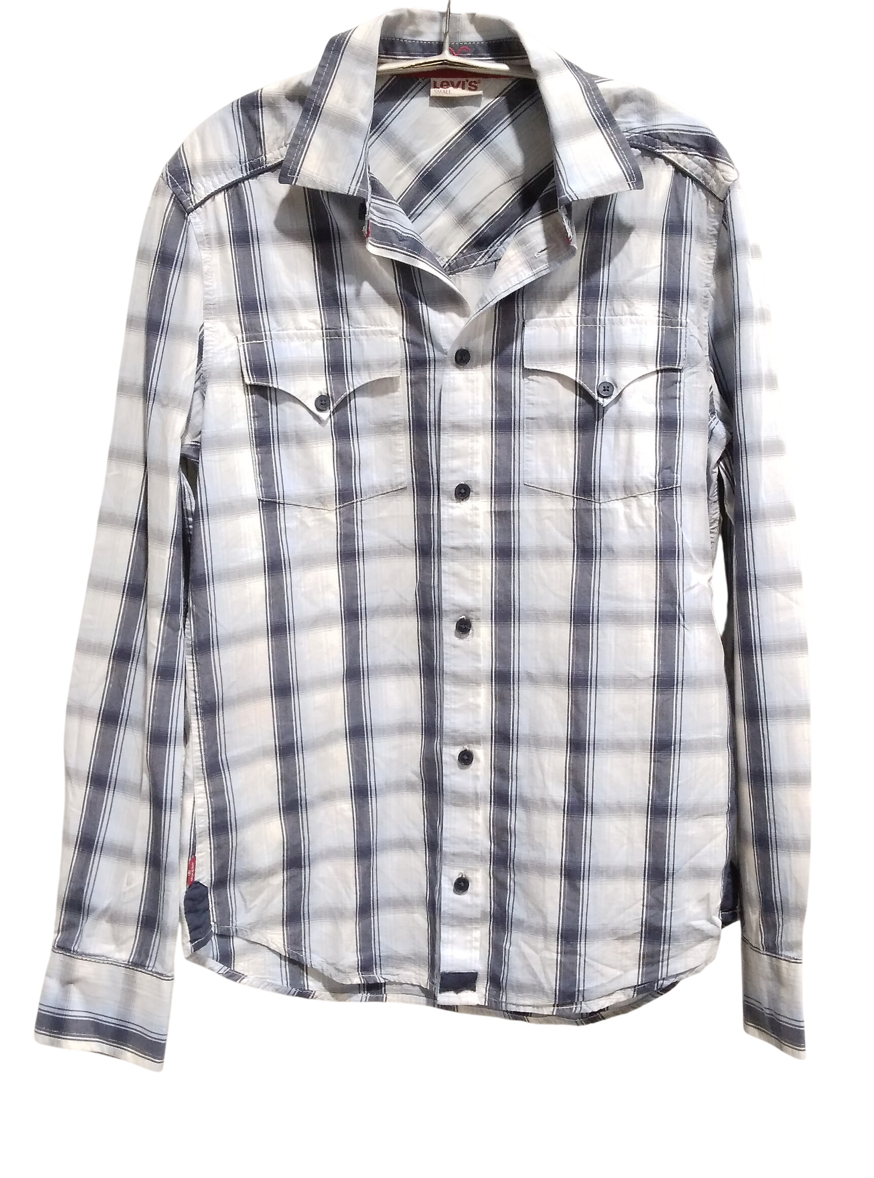 Chemise manches longues rayée bleu, Levi's - S Bon état -  reconditionné disponible sur Label Emmaüs