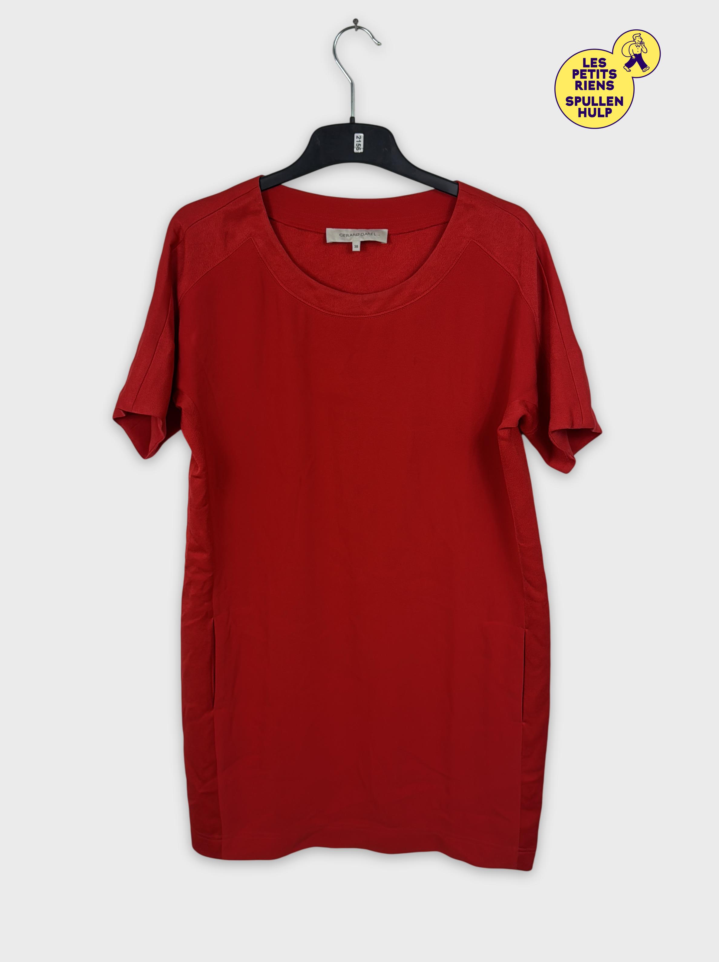 Robe rouge Gerard darel taille M 38 élégante et confortable Très bon état -  reconditionné disponible sur Label Emmaüs