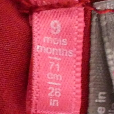 Robe bordeaux sans manches imprimée - bébé - Orchestra - taille 9 mois - Photo 6