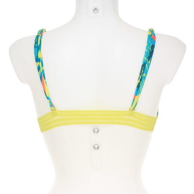 Haut de maillot de bain vert fluo imprimé - Femme - Kiabi - Taille 38/40 - Photo 1