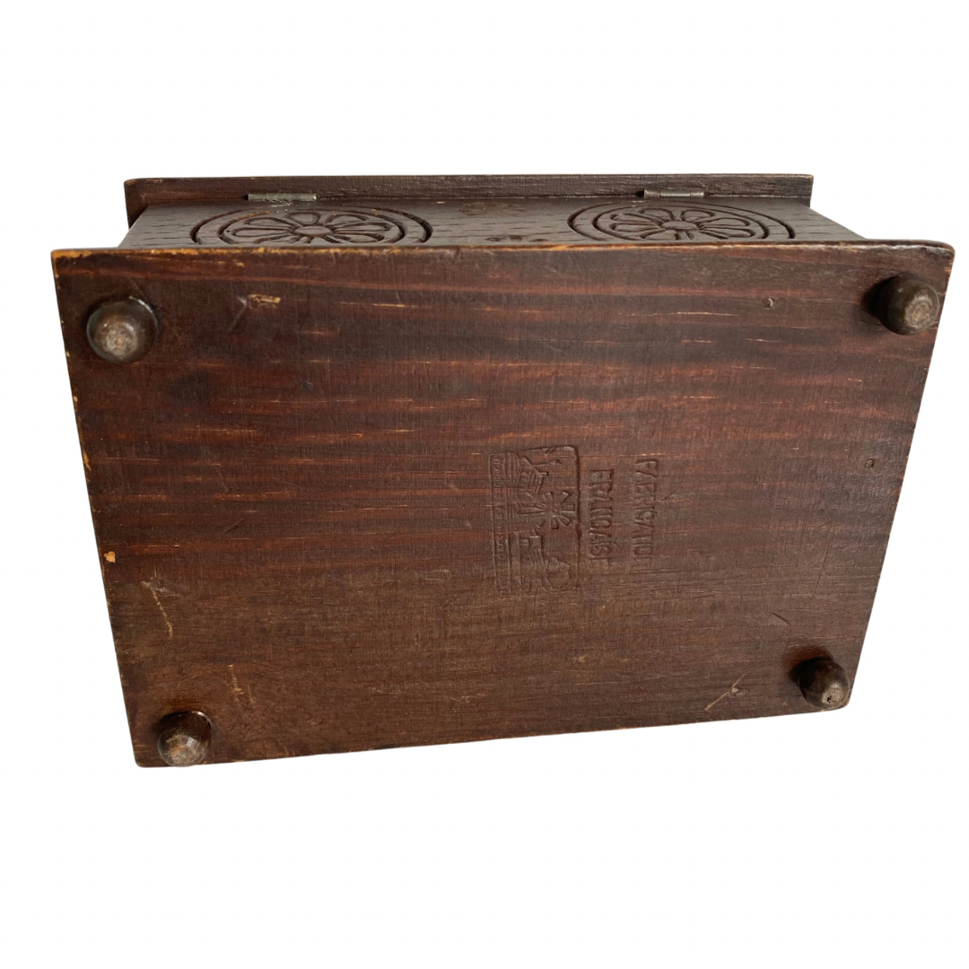 Coffret à bijoux breton en bois vintage - Photo 3