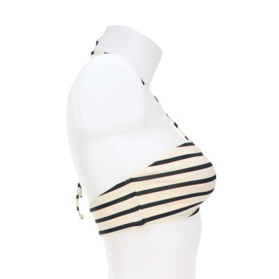 Haut de maillot de bain blanc à rayures bleues - Femme - H&M - Taille 36 - Photo 2