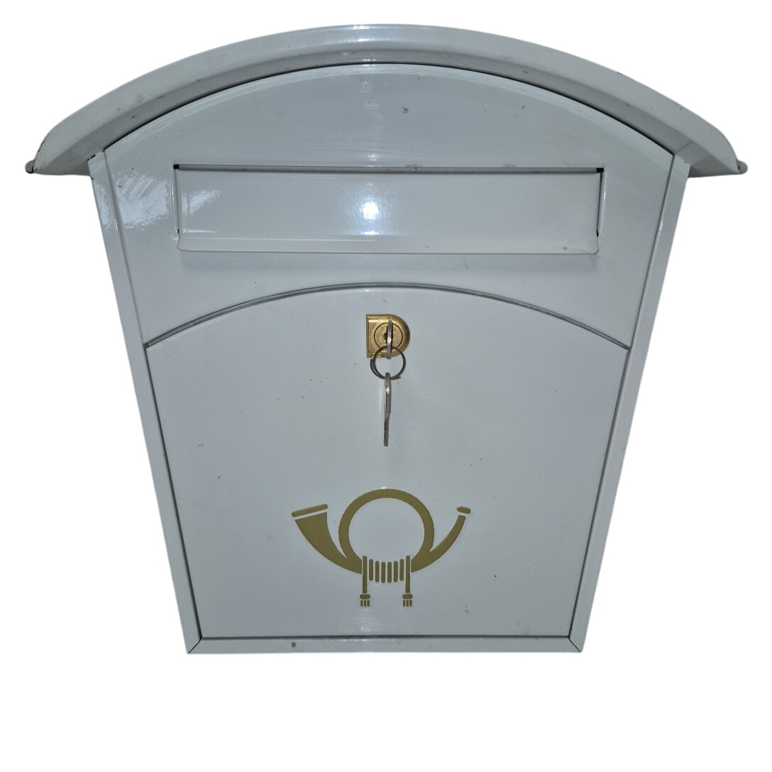 Boîte aux lettres d'extérieur en acier Acier Blanc 370 x 320 x 105 mm - Photo 0