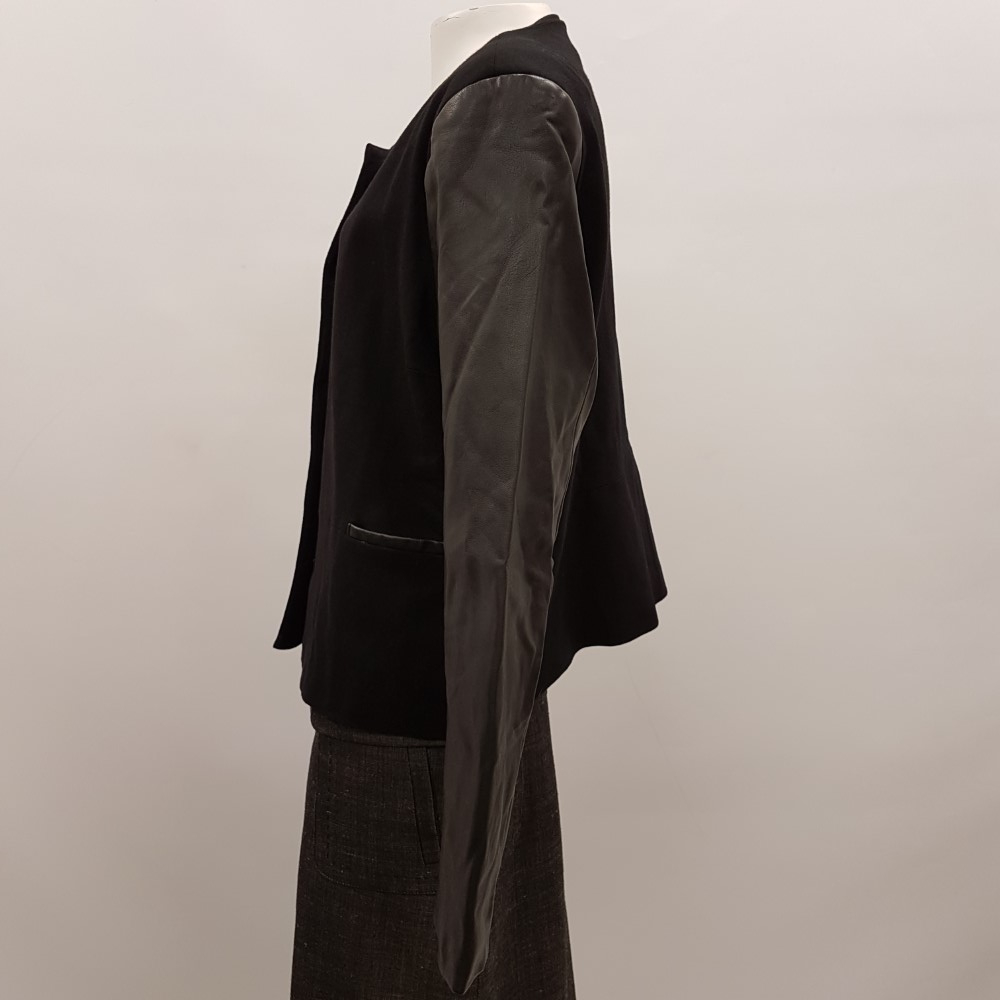Veste de fêtes bi-matière noire - SCOTTAGE - taille 44  - Vue 2 - 