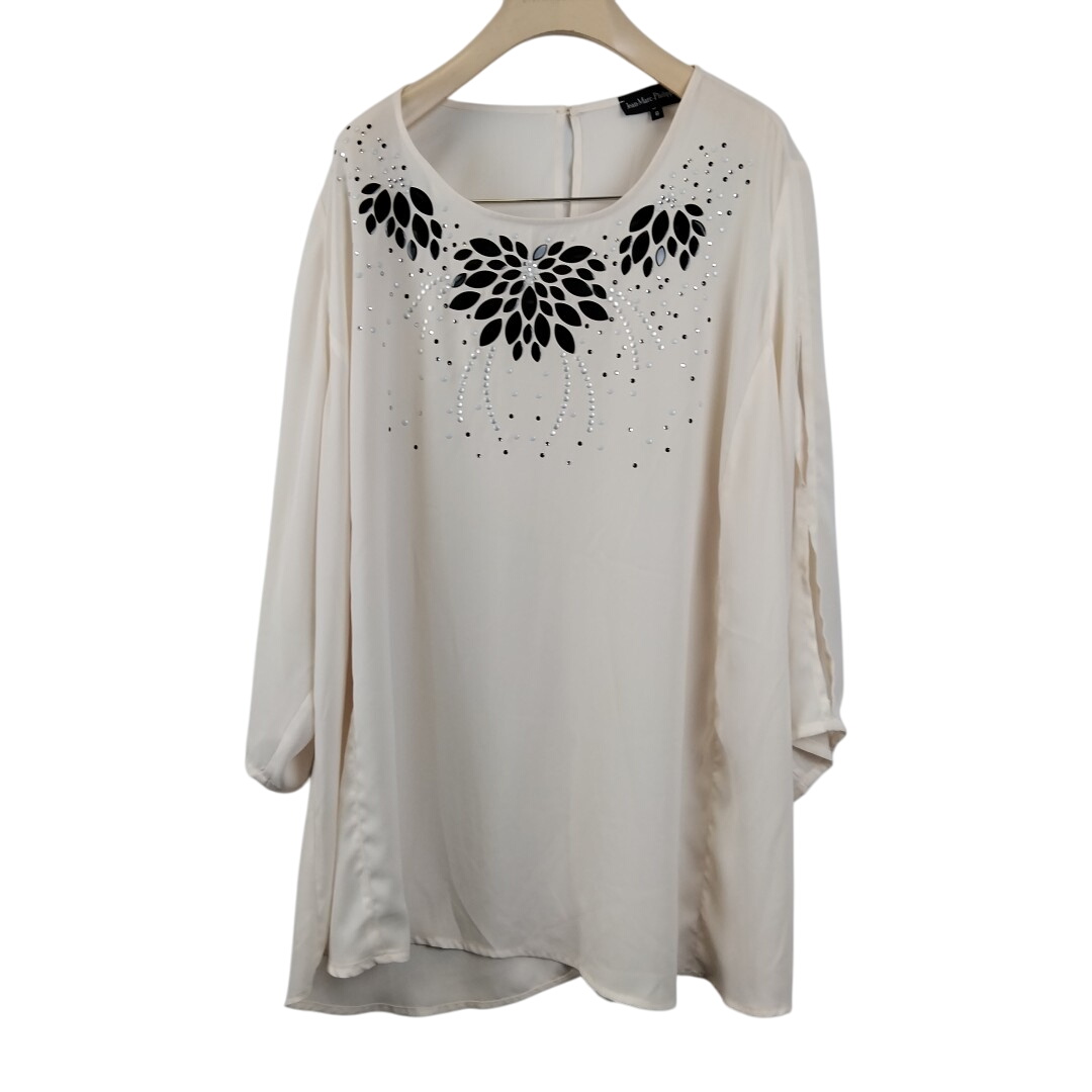 Jean - Marc- Philippe - blouse crue  motifs - Taille 46 ( estime) - Label Emmaus - Modalova