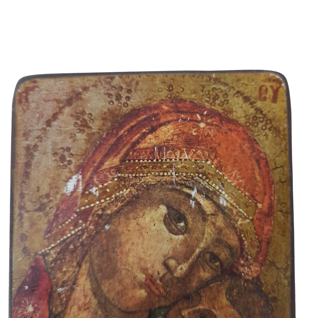Icône Religieuse sur Bois – Vierge de Korsoun - Atelier d'Icônes de Saint-Cézaire Bon état - Vue 3 - 