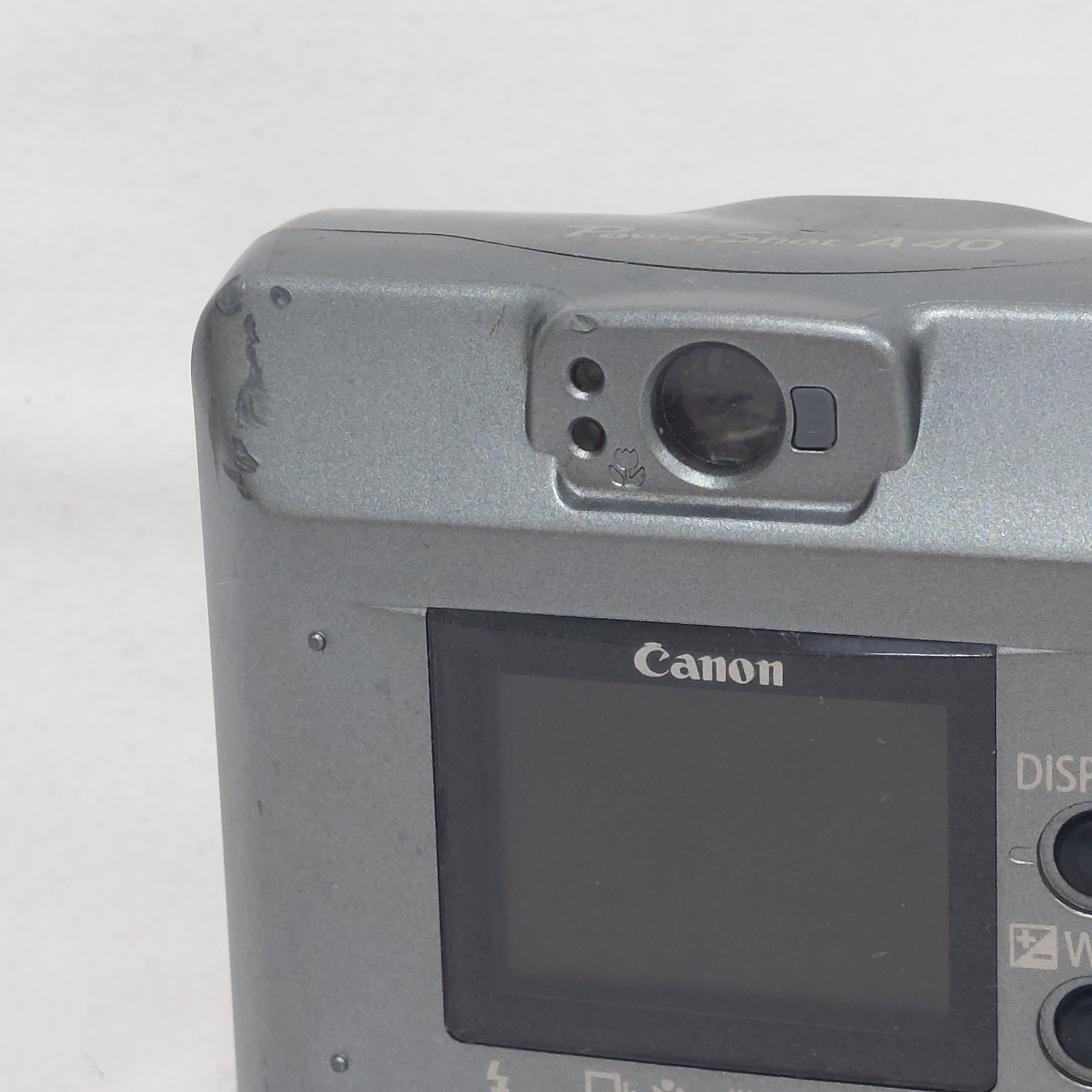 Appareil photo - Canon PowerShot A40 - compartiment pile ok - 2.0 megapixels - gris - Bon état - Photo 3