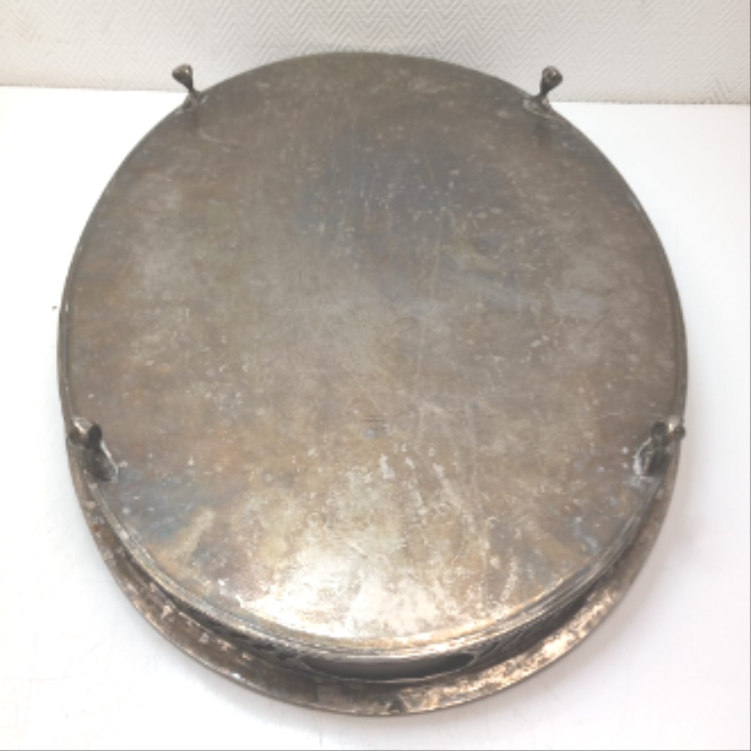 Théière orientale en métal argenté et ciselée, sadf vintage