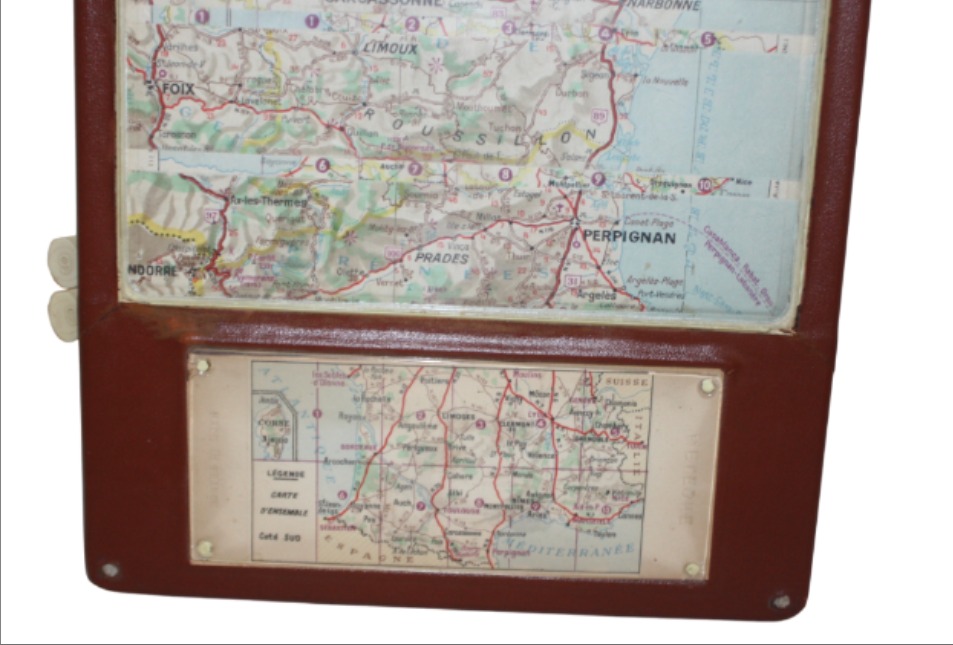Carte routière de France à mécanisme METEOR (1956) - Photo 3