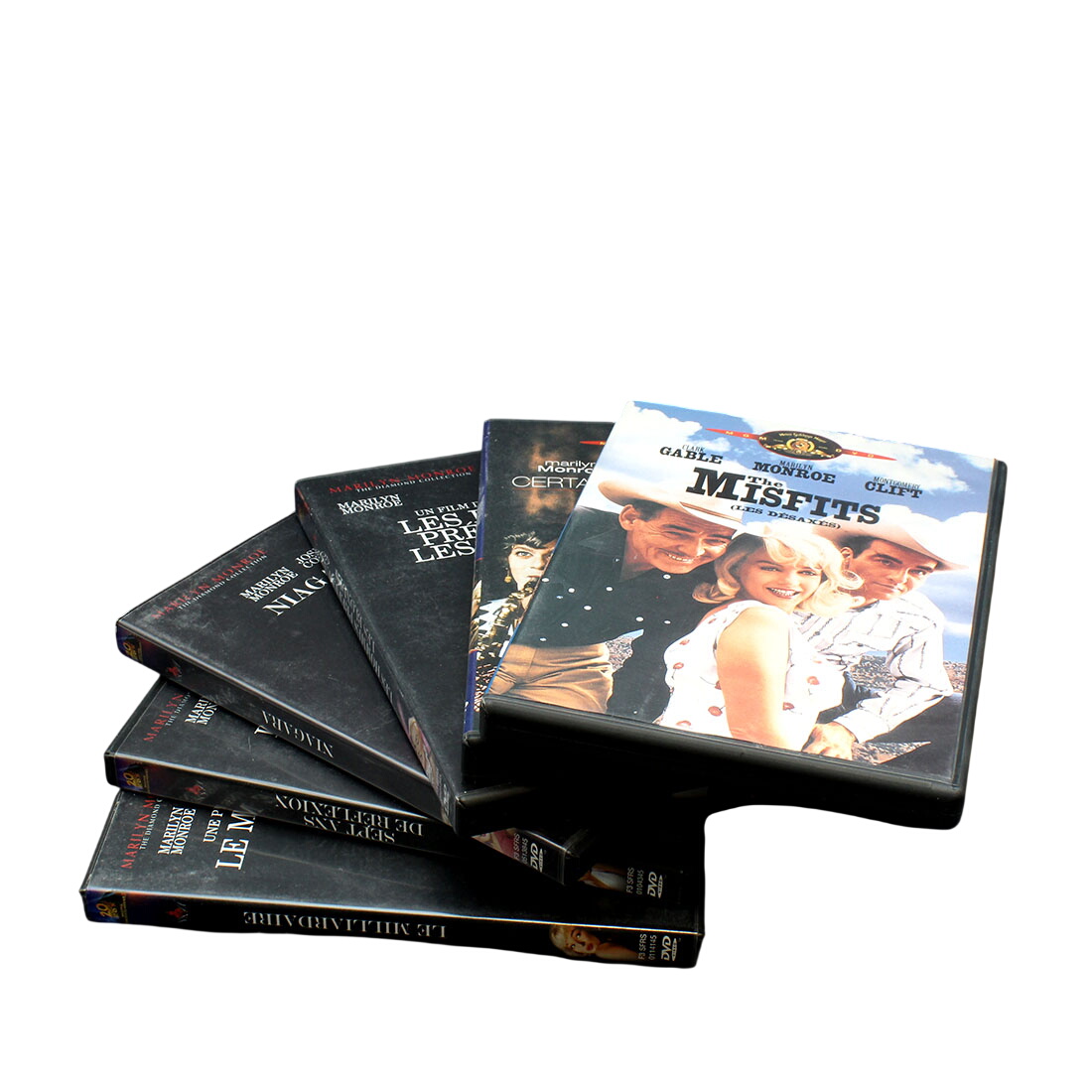 6 DVD de Marilyn Monroe Bon état -  reconditionné disponible sur Label Emmaüs