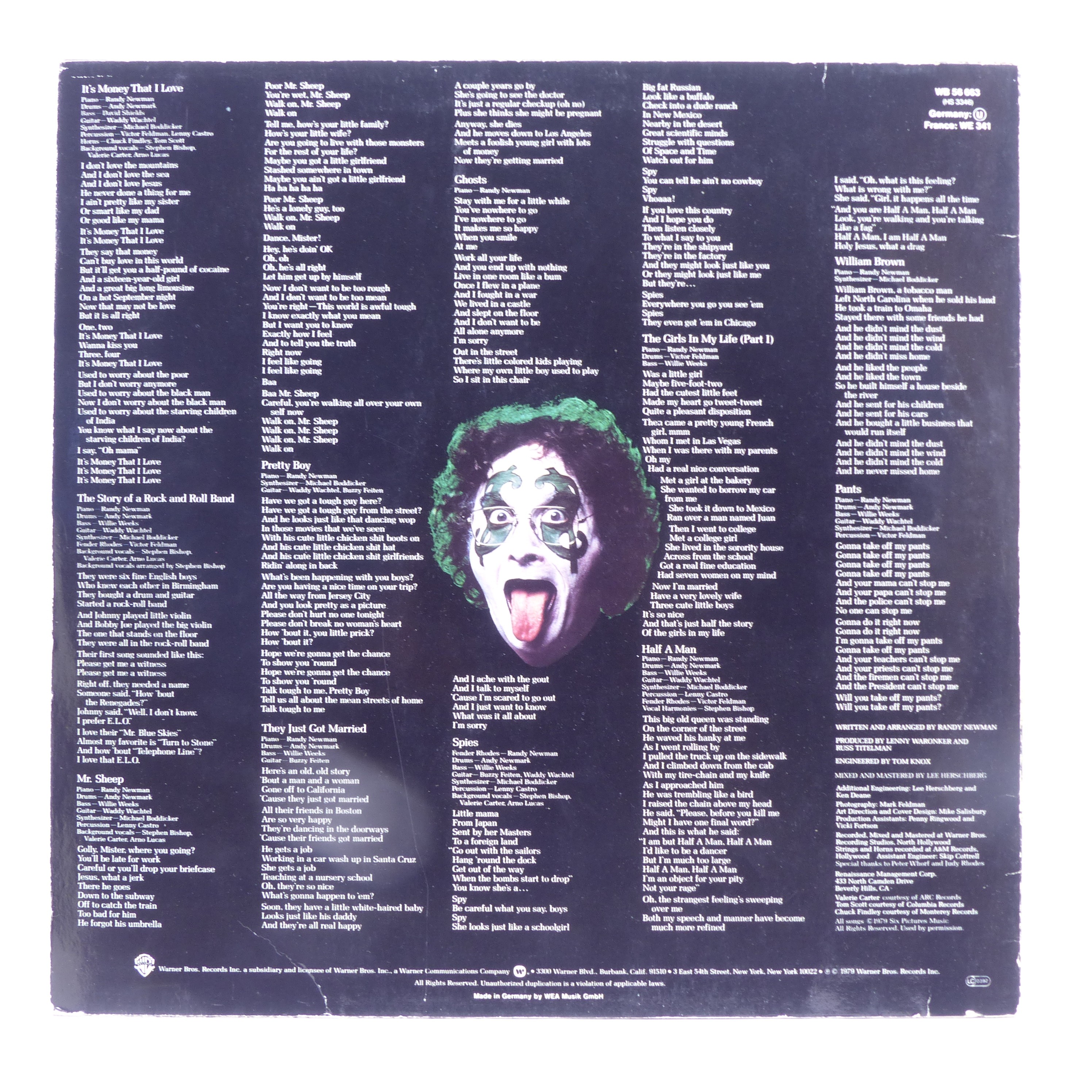 Voir photo 2 de Vinyle 33T Randy Newman / Born Again - Warner Bros Records 1979 Vinyle 33T Randy Newman / Born Again - Warner Bros Records 1979 Bon état - Vue 2 -