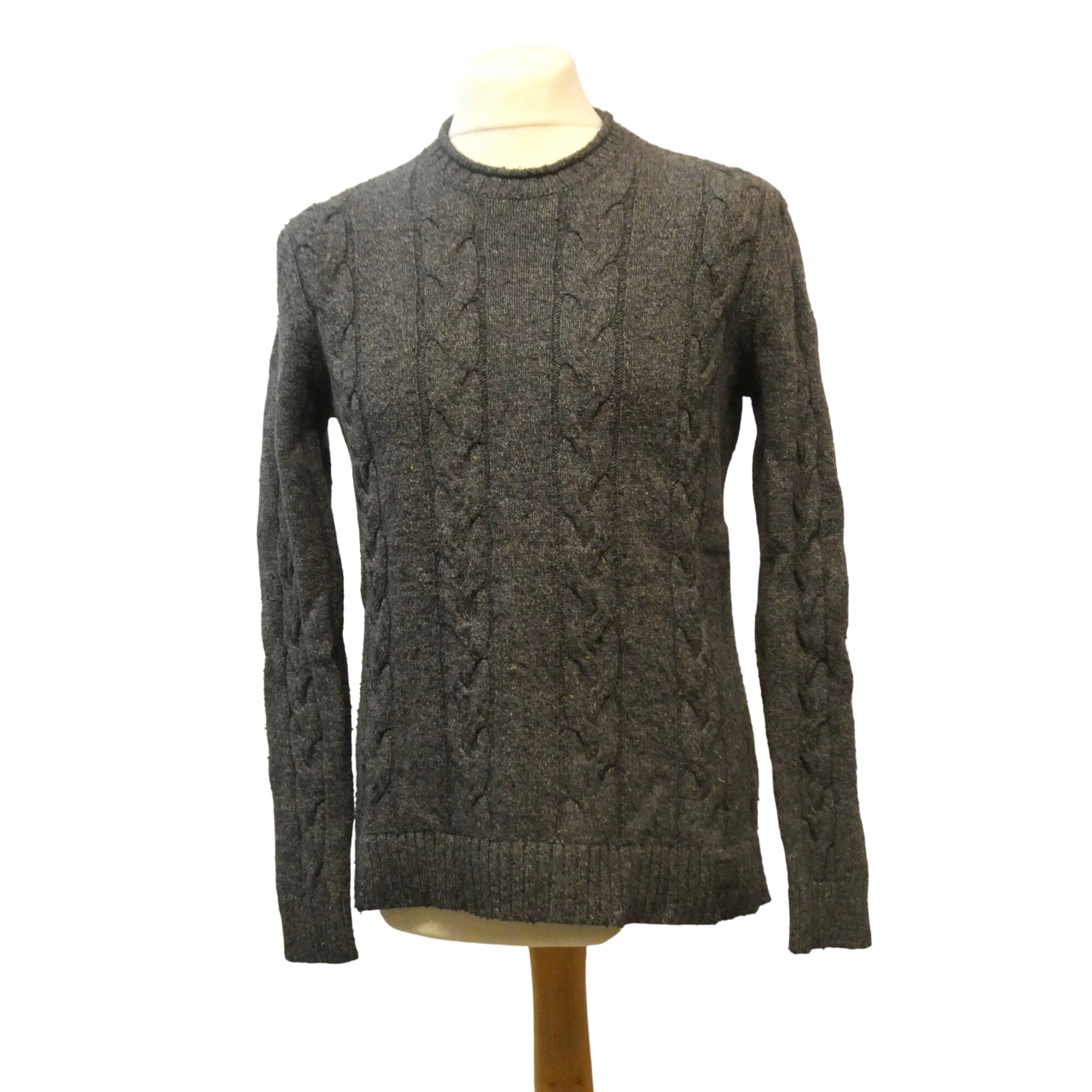 Pull tricot manches longues encolure rond - Taille S - Hollister - Modalova