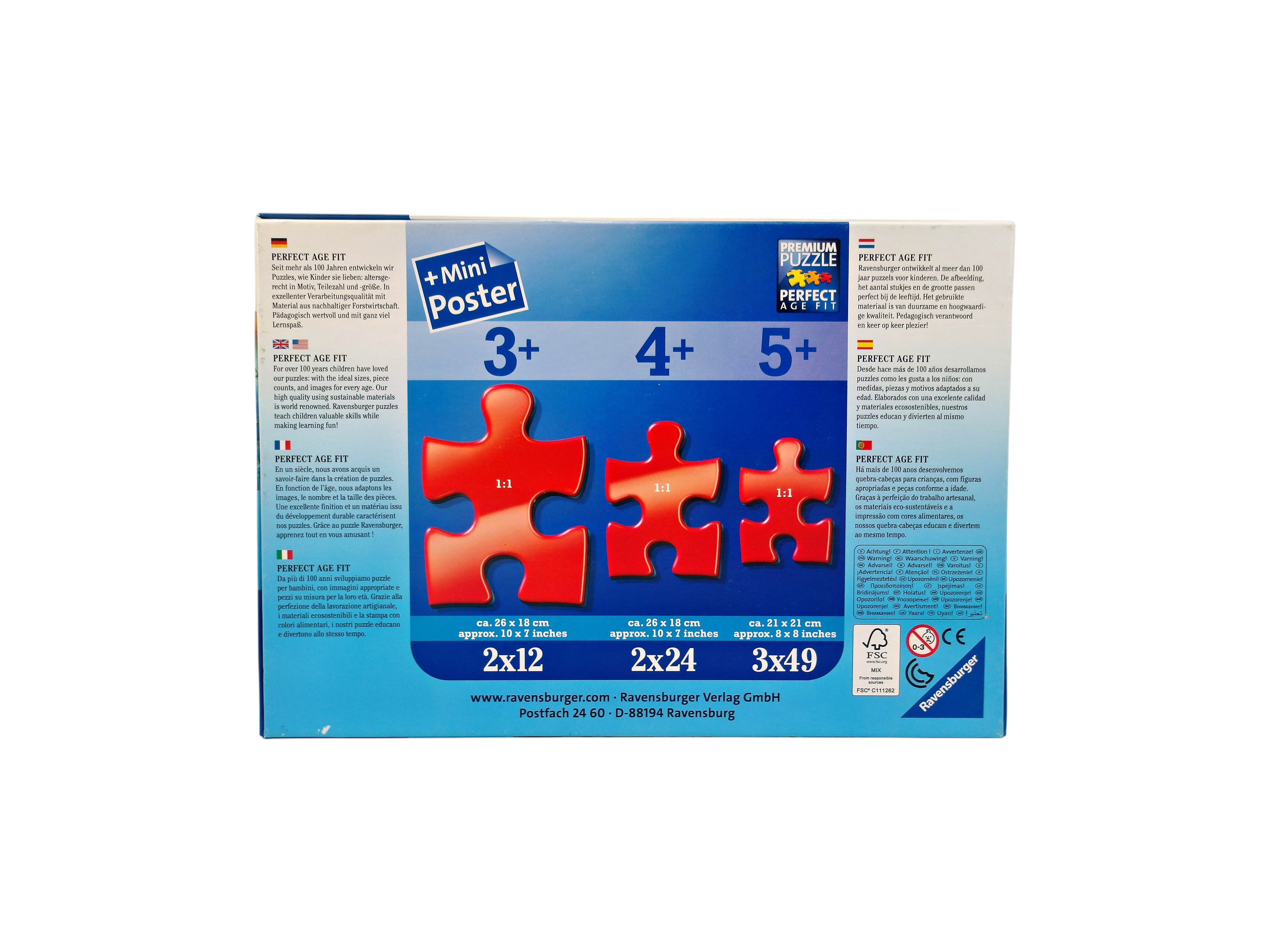 Puzzle - Les dinosaures 3 x 49 pièces- Édition 2013 Comme neuf - Vue 2 - 