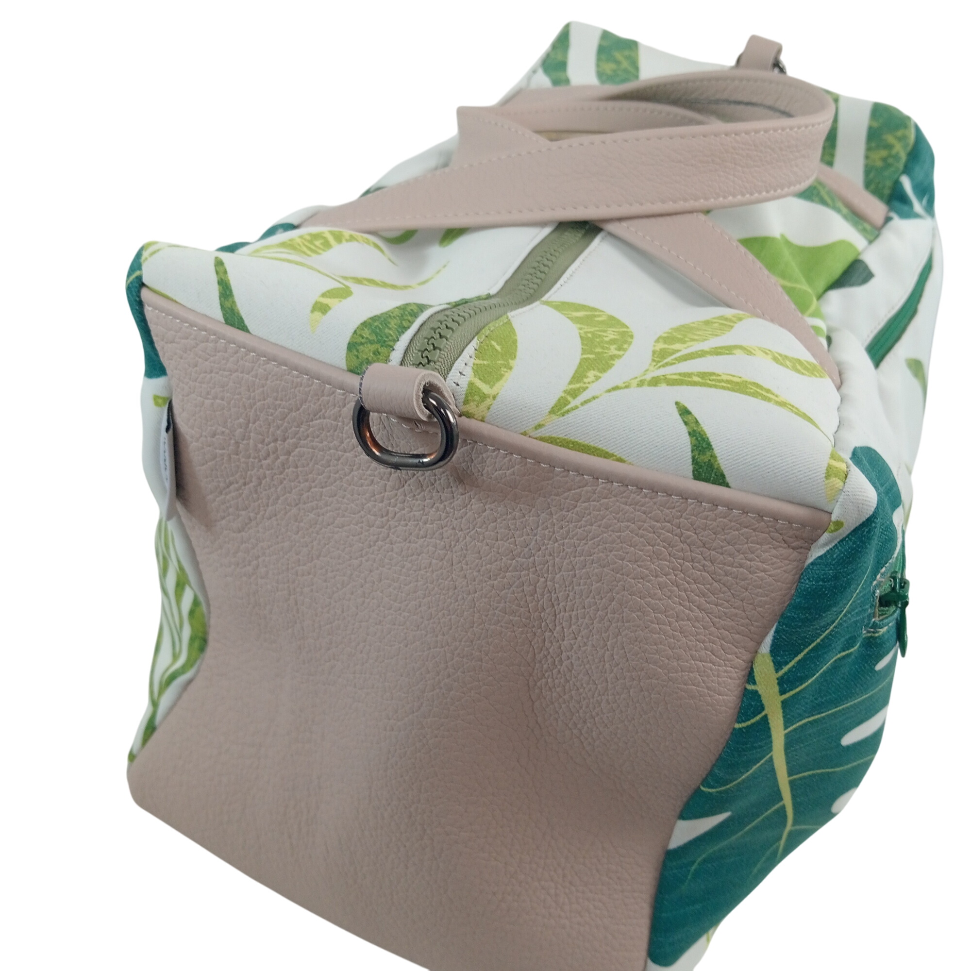 Sac de voyage mixte unique de couleur et blanc lanire interchangeable et rglable matriaux recycls taille unique/ fait main, fabriqu en Franc - Label Emmaus - Modalova