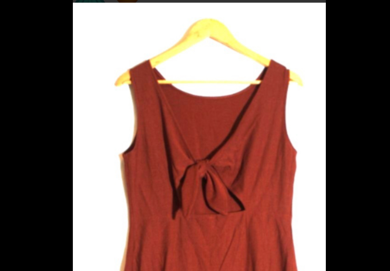 🧡👗 Robe MNG - L - Dos Nu Orange Brique 👗🧡 - Photo 1