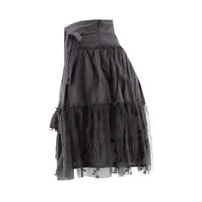 Jupe grise à volants - Femme - Promod - Taille 40 - Photo 2
