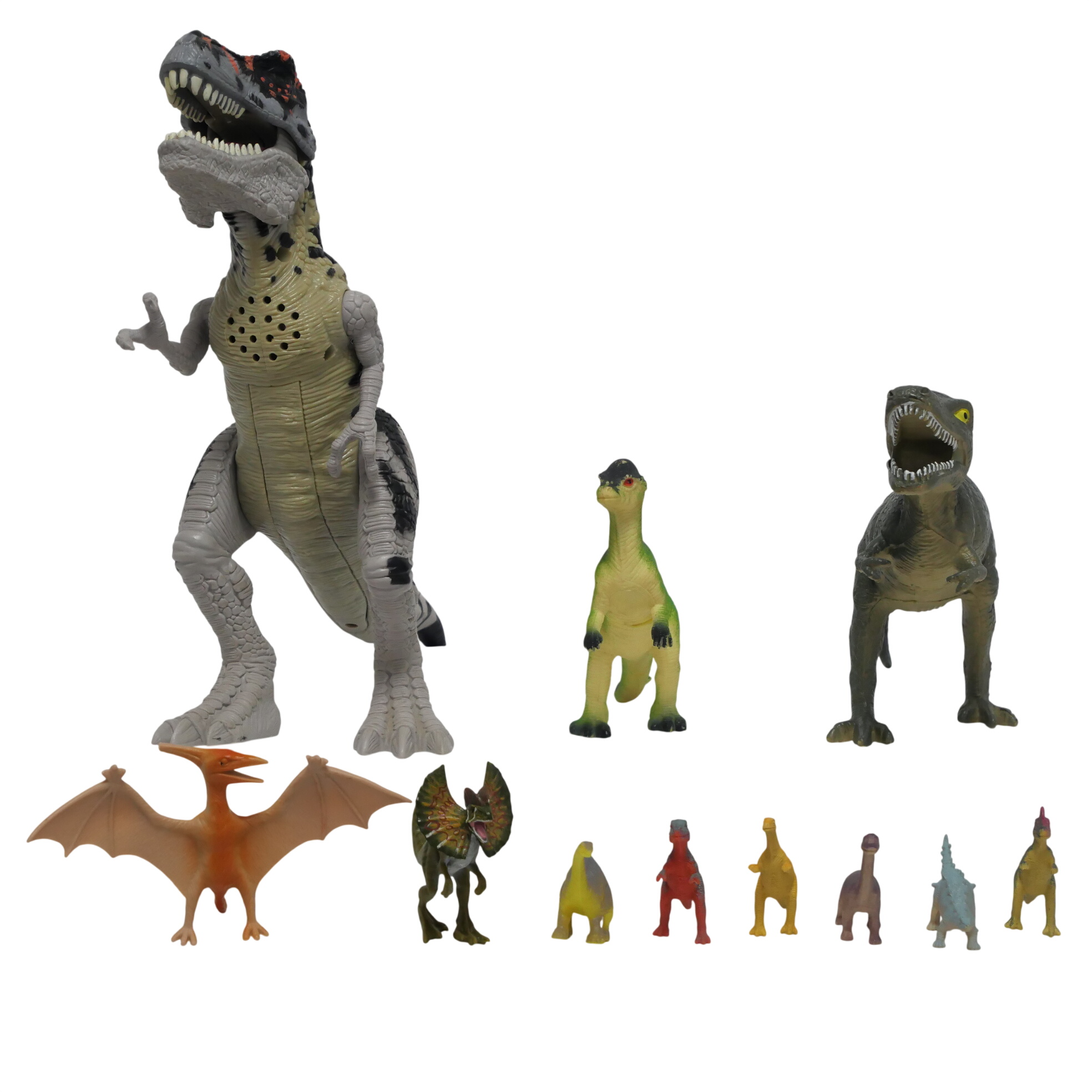 Acheter Collection de 11 figurines de dinosaures en plastique Très bon état - 15,00 € Collection de 11 figurines de dinosaures en plastique Très bon état - reconditionné disponible sur Label Emmaüs
