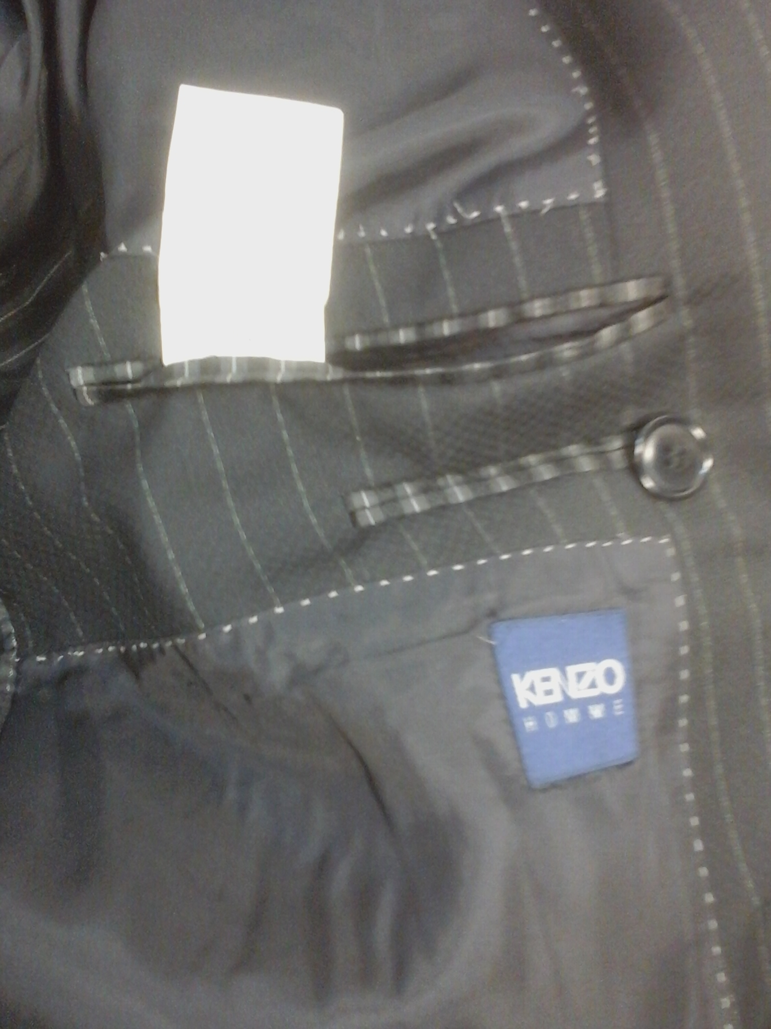 Voir photo 4 de Veste Blazer croisé homme KENZO T50 Veste Blazer croisé homme KENZO T50 Très bon état - Vue 4 -